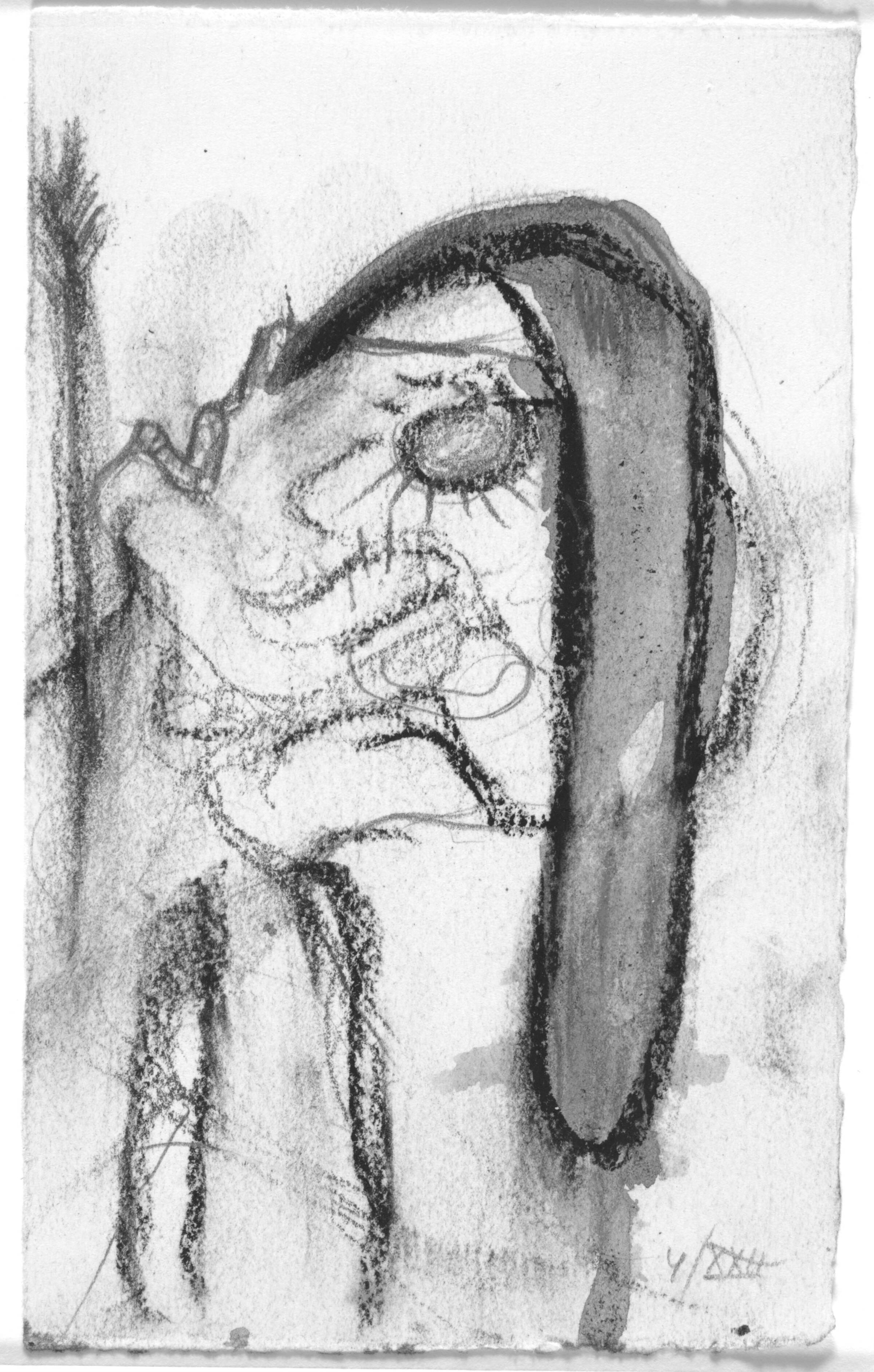 Skitse til toogtyvende sang i Homers Odyssé, Peter Brandes, 2001-2002