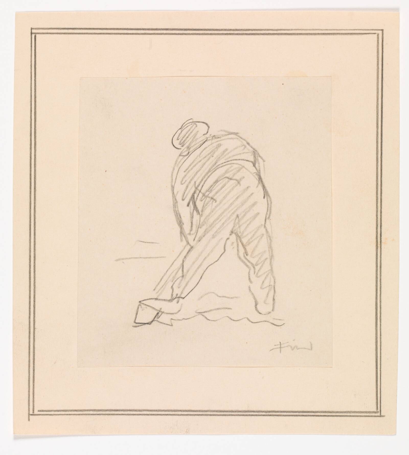 Mand der graver, Ludvig Find, 1869-1945
