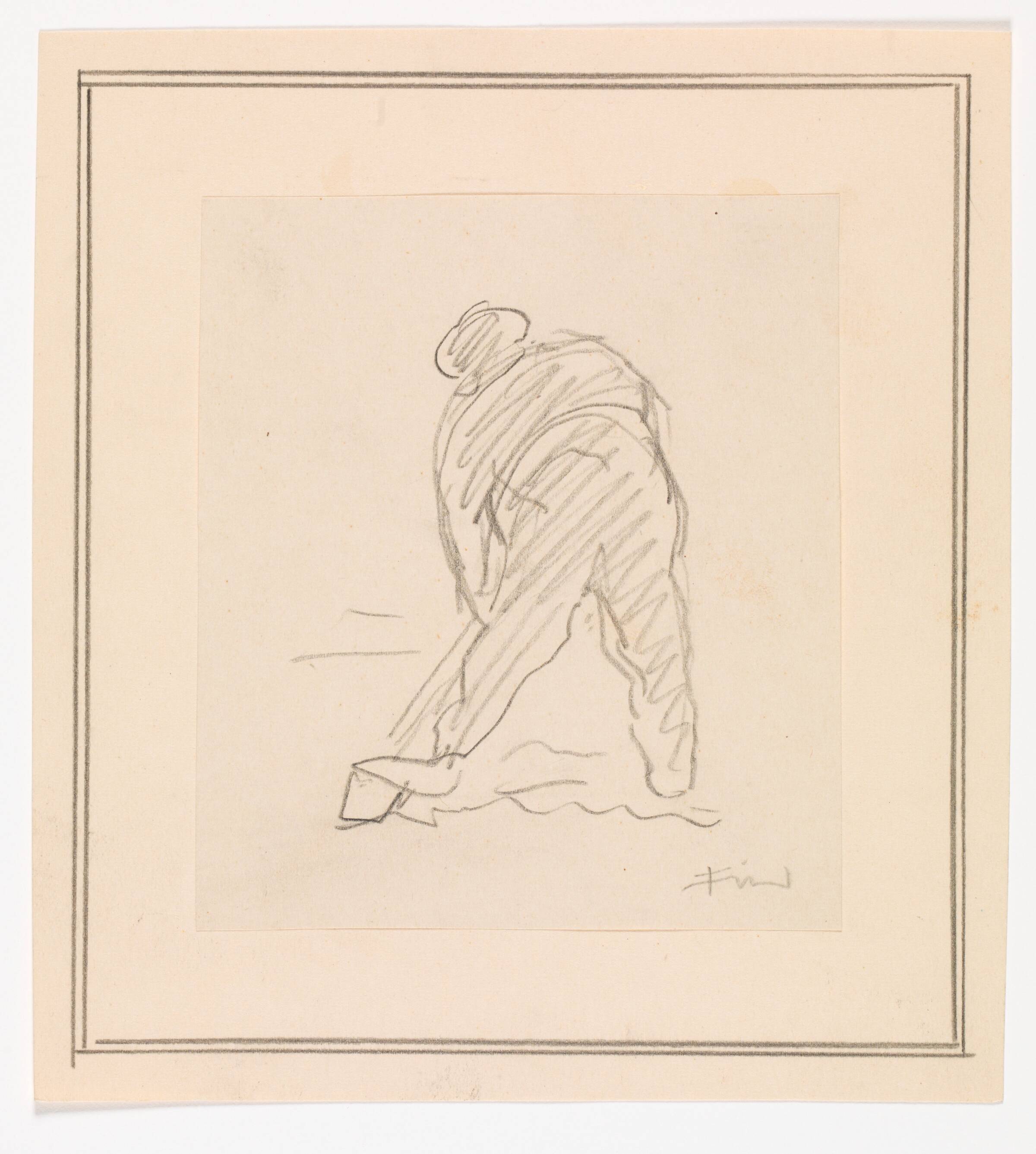 Mand der graver, Ludvig Find, 1869-1945