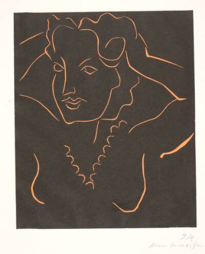 Buste de femme (Femme se coiffant)