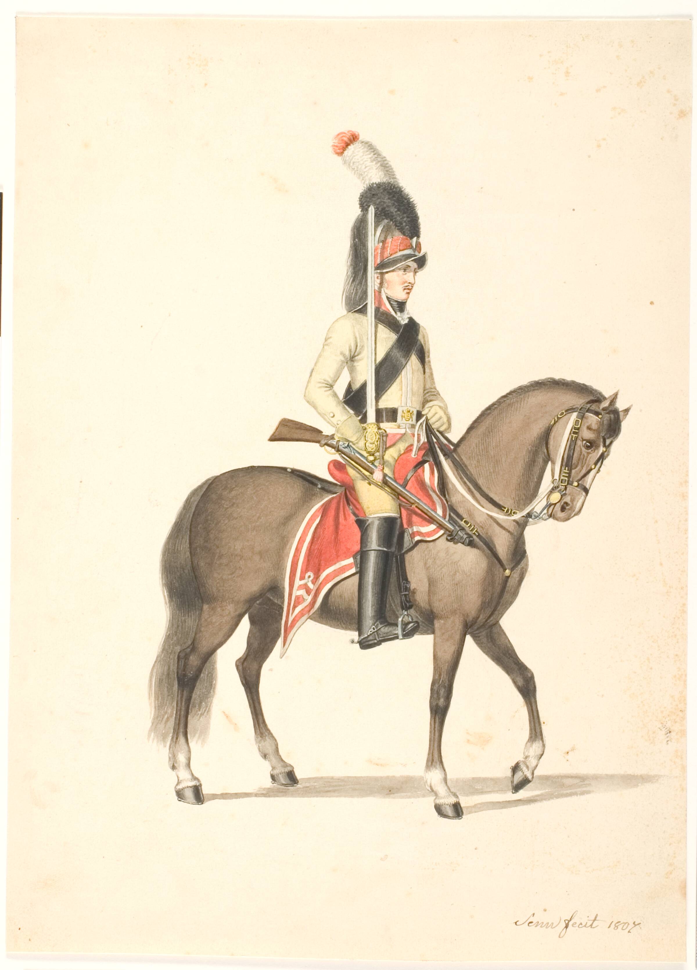 Kongelig hestegarde, Johannes Senn, 1807