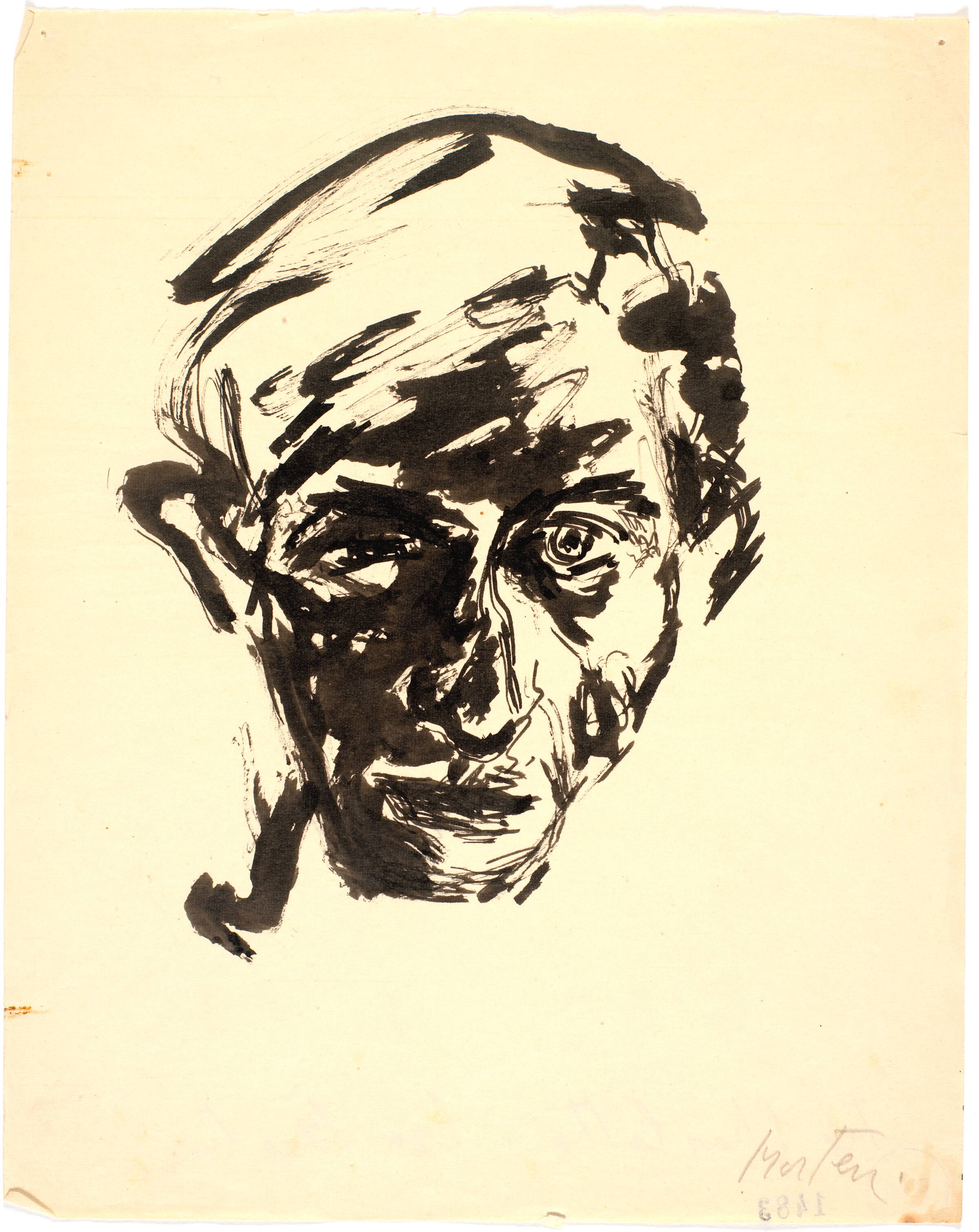 Selvportræt, Richard Mortensen, 1930-1932