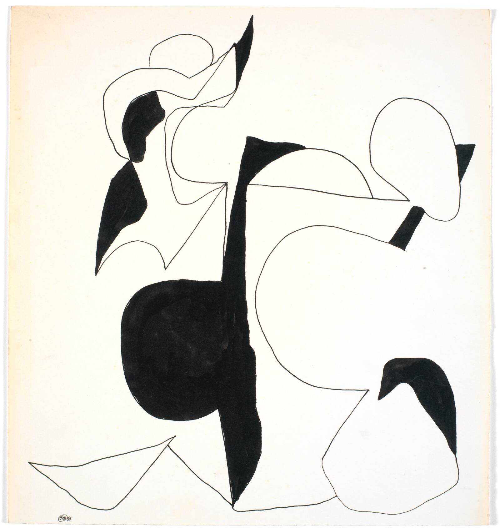 Botanisk-geometrisk figuration, Richard Mortensen, 1940