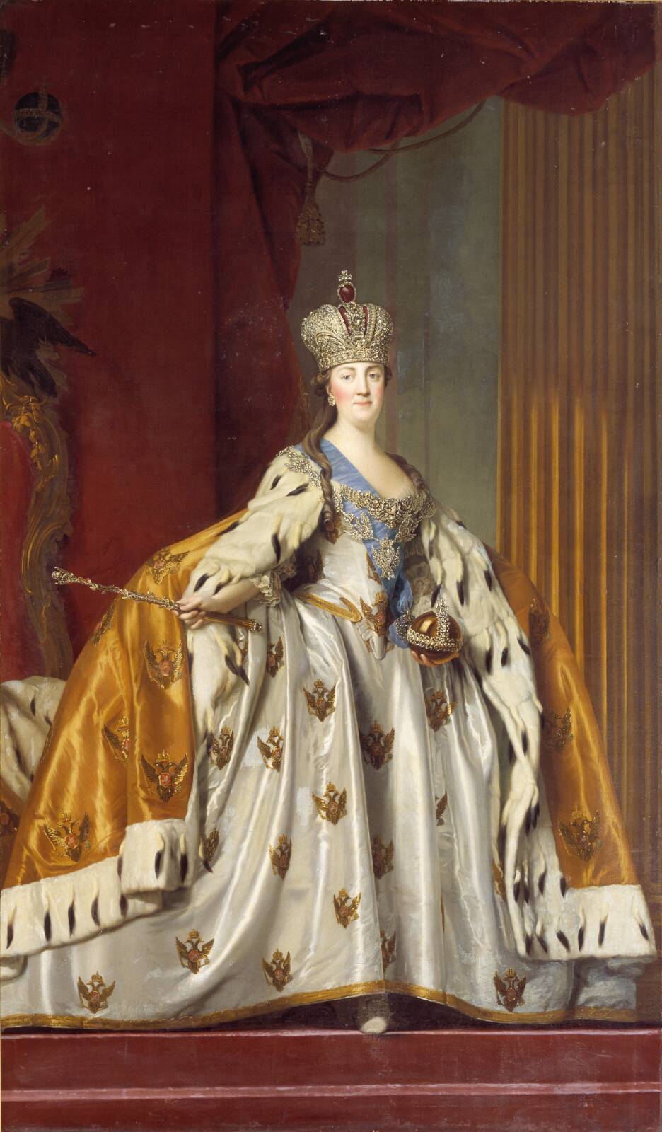 Katharina II af Rusland i kroningsdragt, by Vigilius Eriksen, 1766-1767