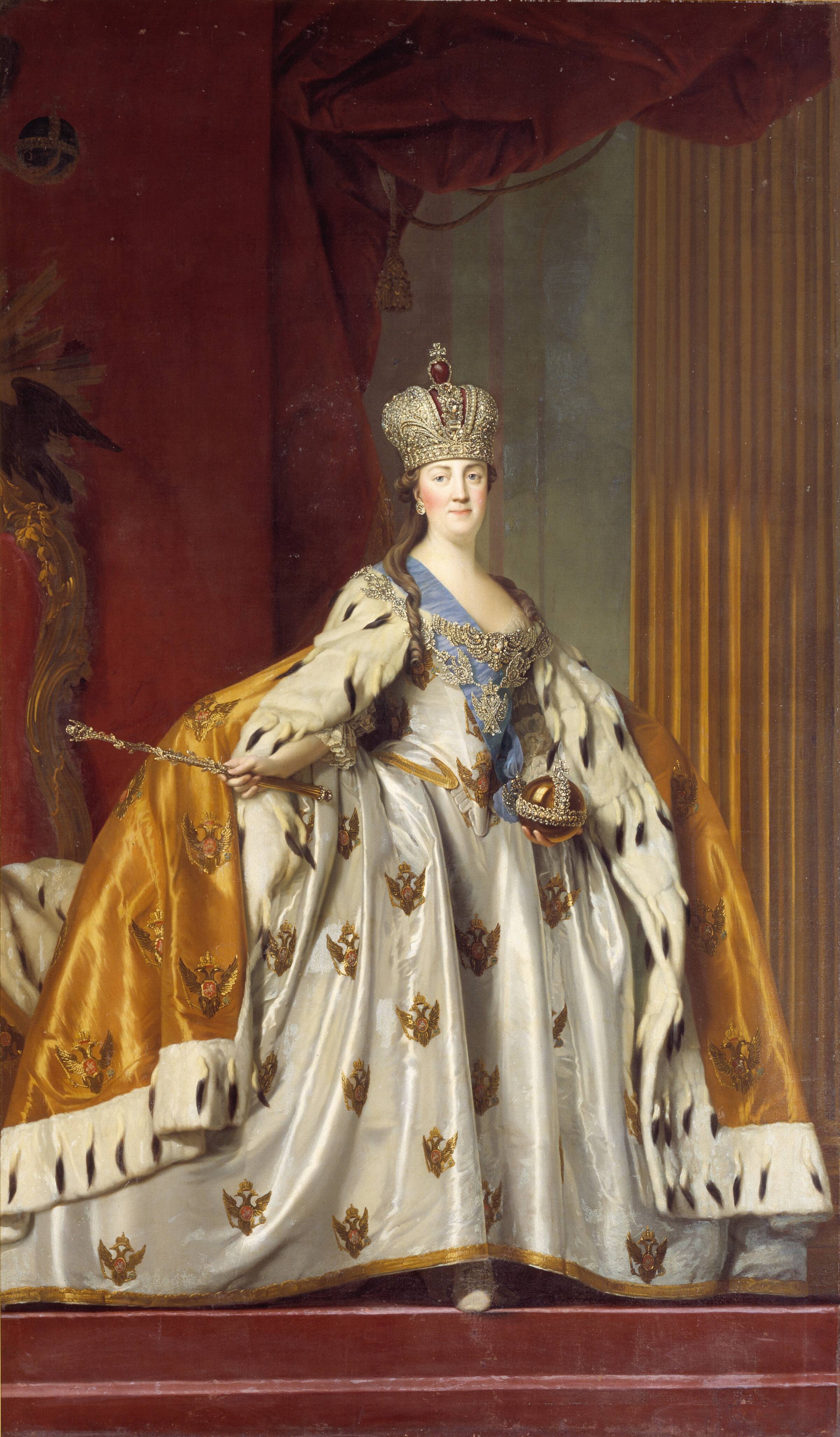 Katharina II af Rusland i kroningsdragt, Vigilius Eriksen, 1766-1767
