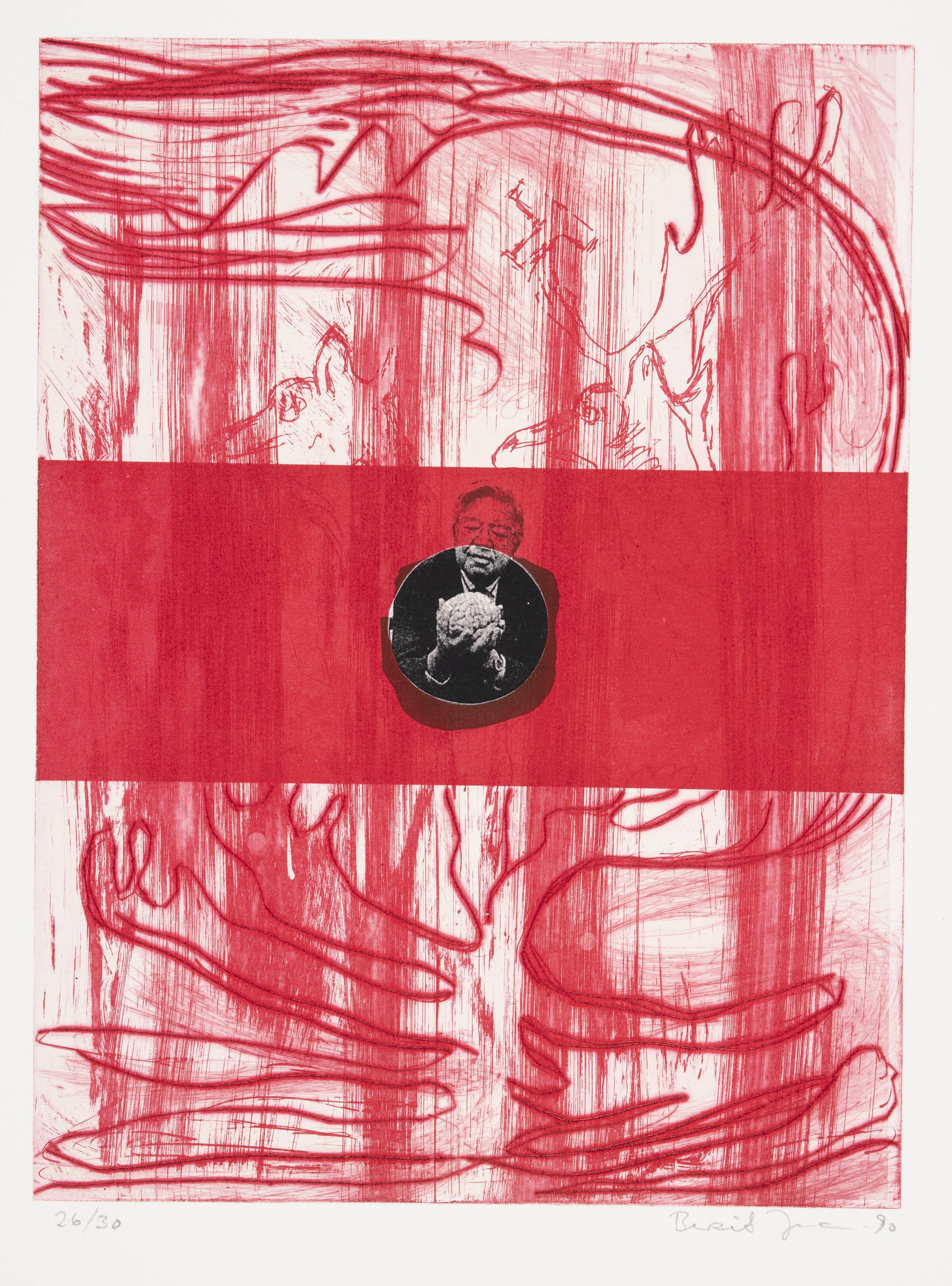 Uden titel (pink), Heggenhougen-Jensen, Berit, 1990