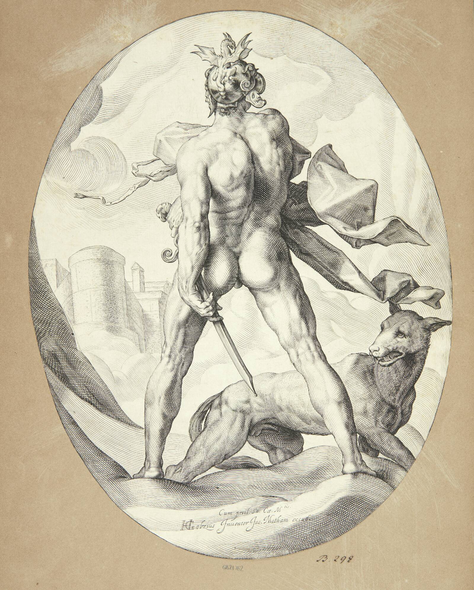 Mars, Jacob Matham, 1599-1602
