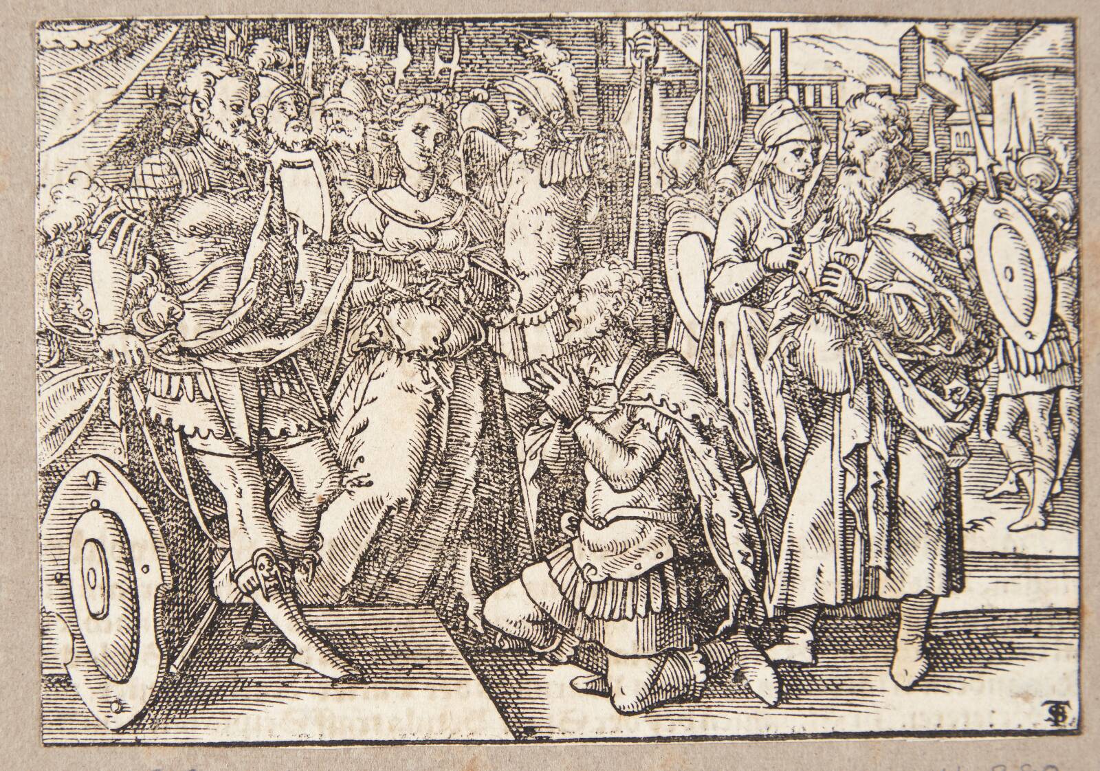 Scipio på knæ, Tobias Stimmer, 1574