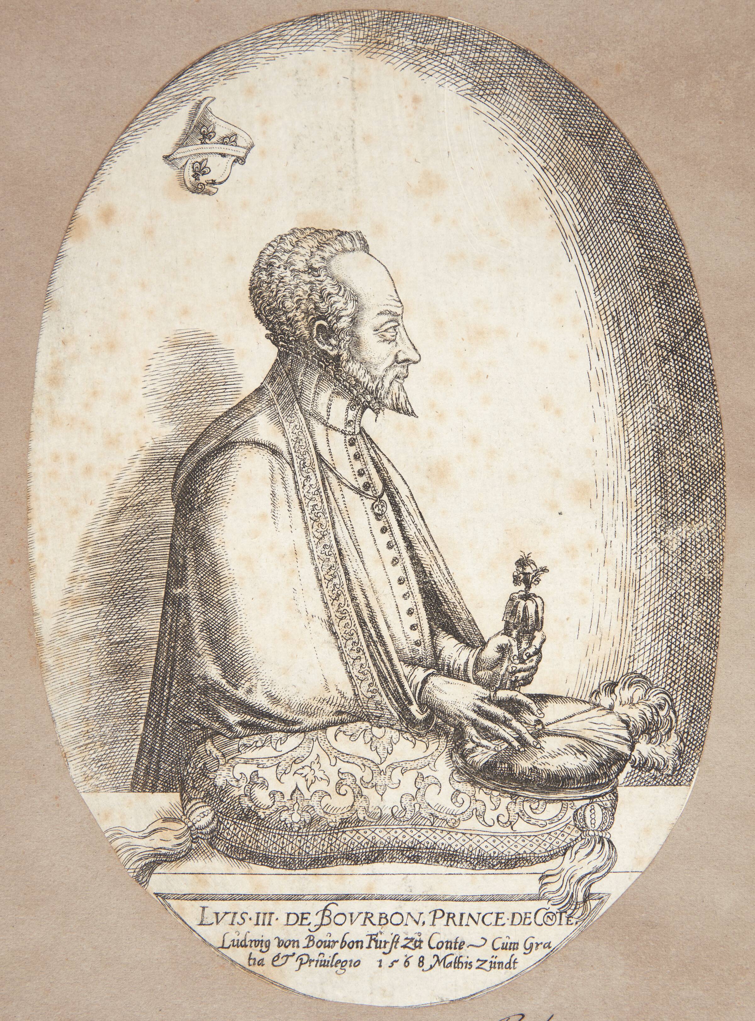 Louis III de Bourbon, prins af Condé, Matthias Zündt, 1568