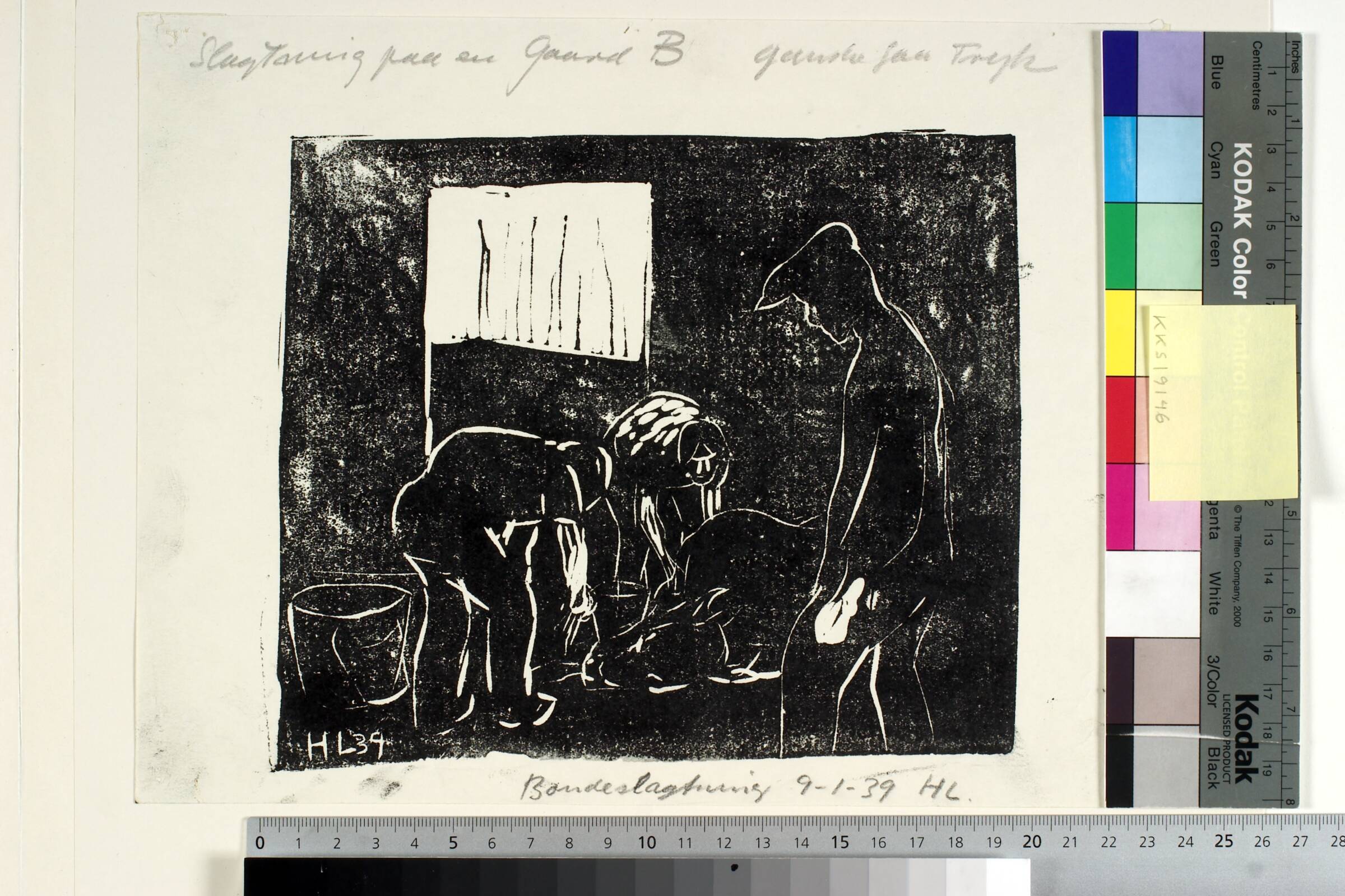 Bondeslagtning, Harald Leth, 1939