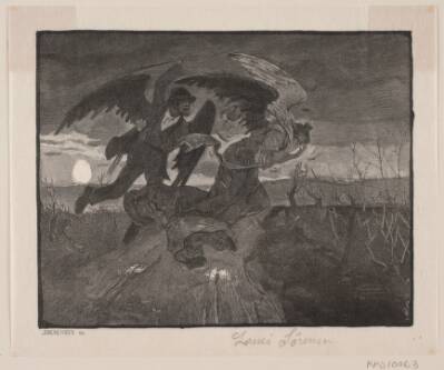 Illustration til H. C. Andersen: "Rejsekammeraten"