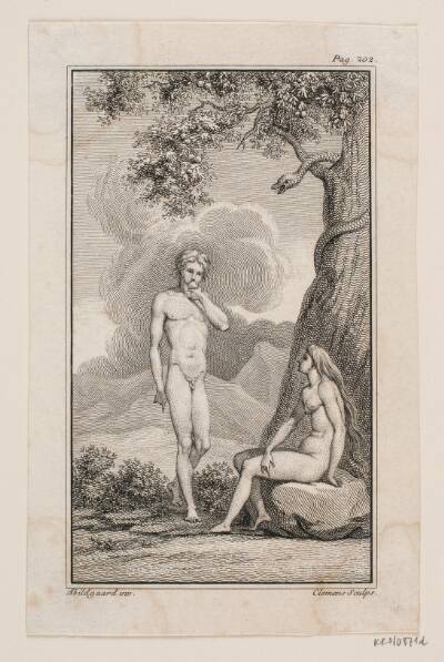 Illustration til Johannes Ewalds "Adam og Eva" IV