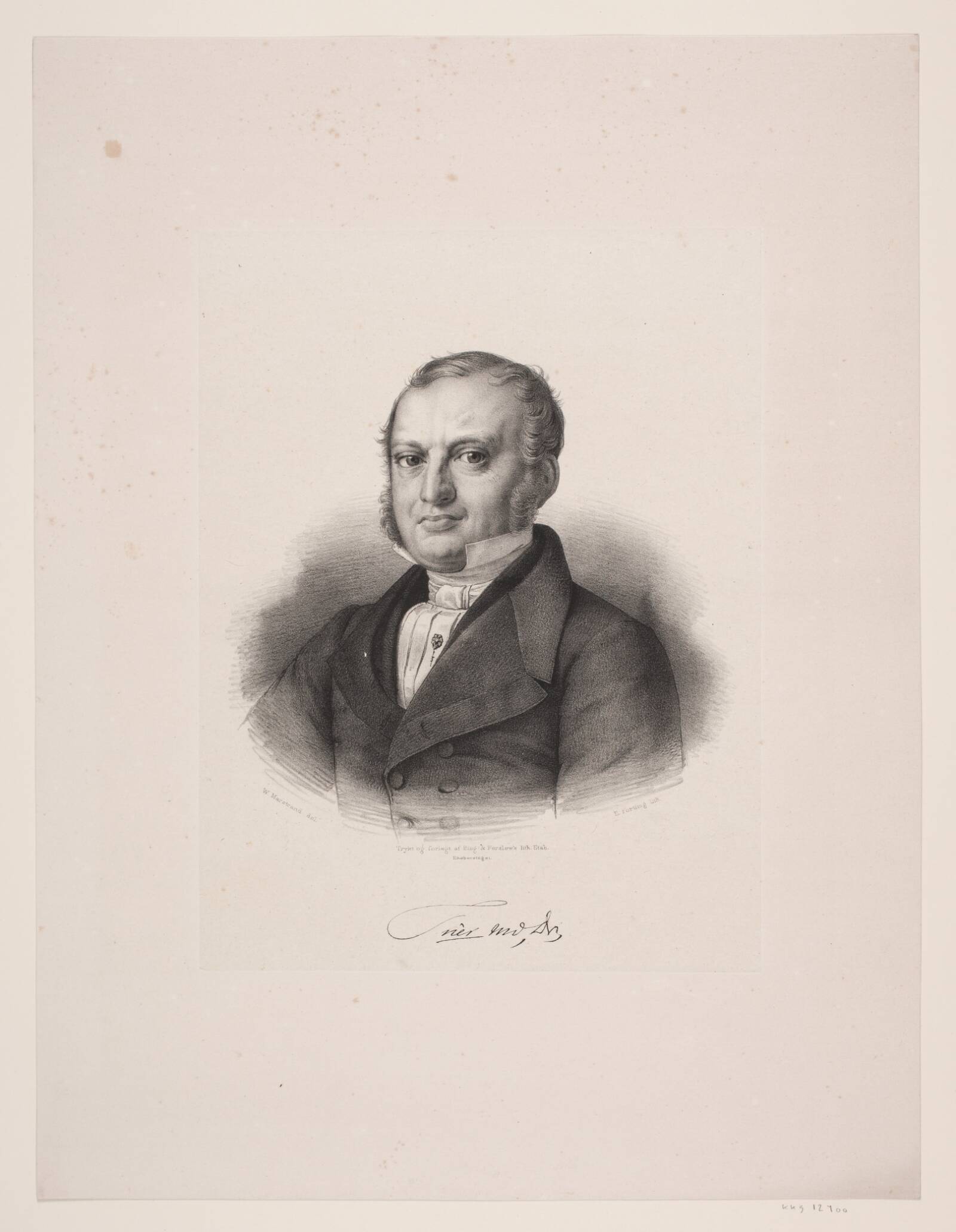Seligman Meyer Trier, Edvard Fortling, 1842