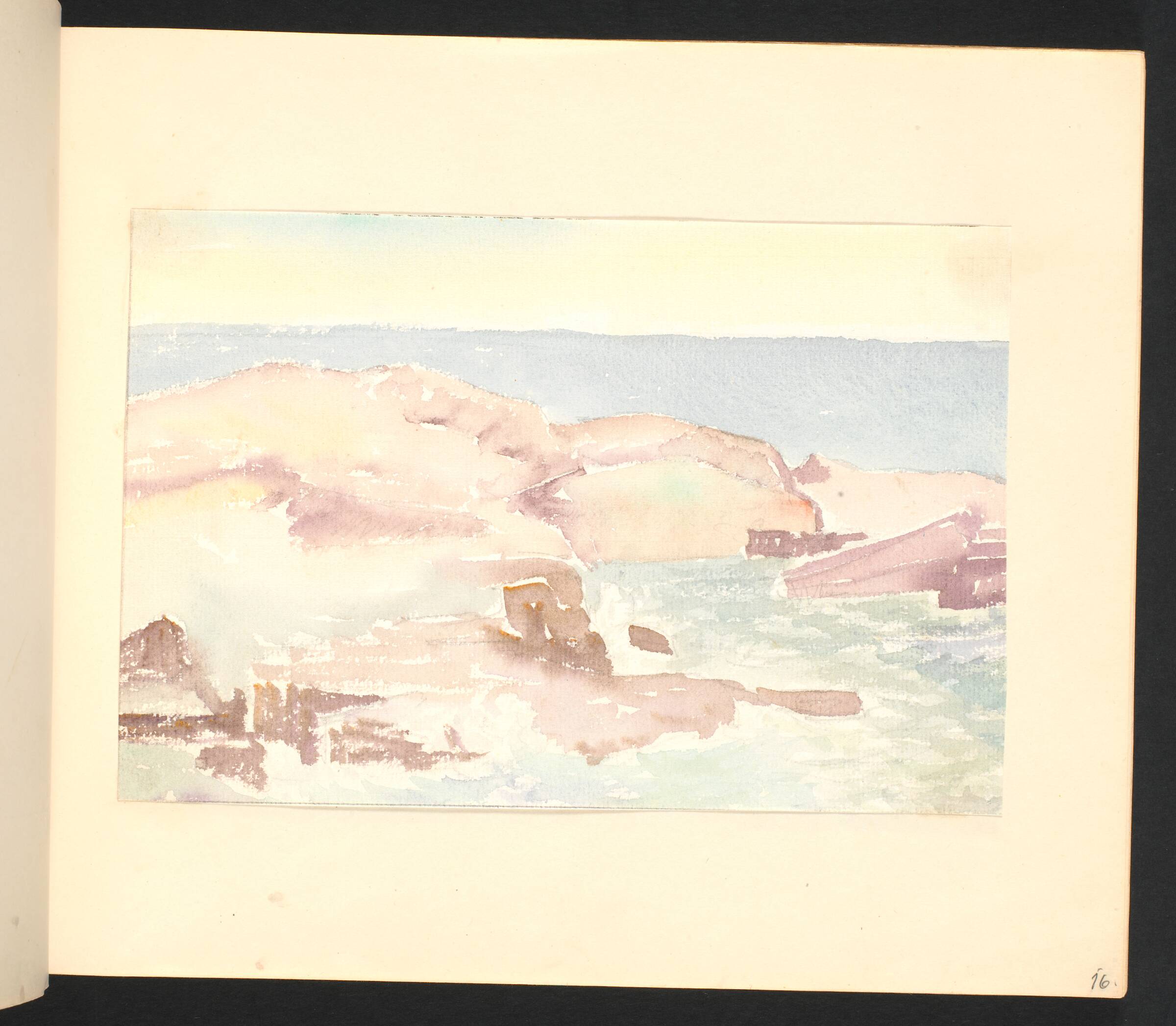 Klipper ved havet, Johannes Frederiksen, 1944