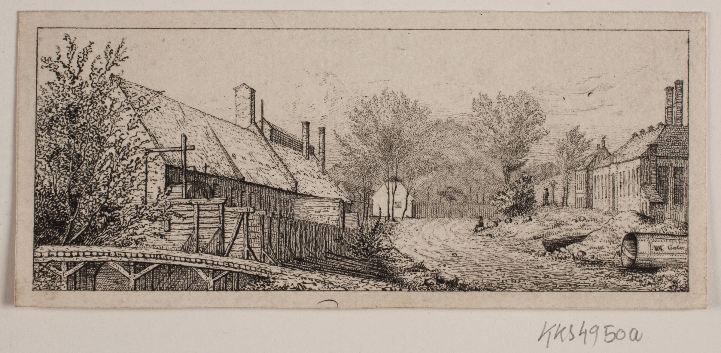 Gadeparti i Frederiksværk, Vilhelm Kyhn, 1842-1849