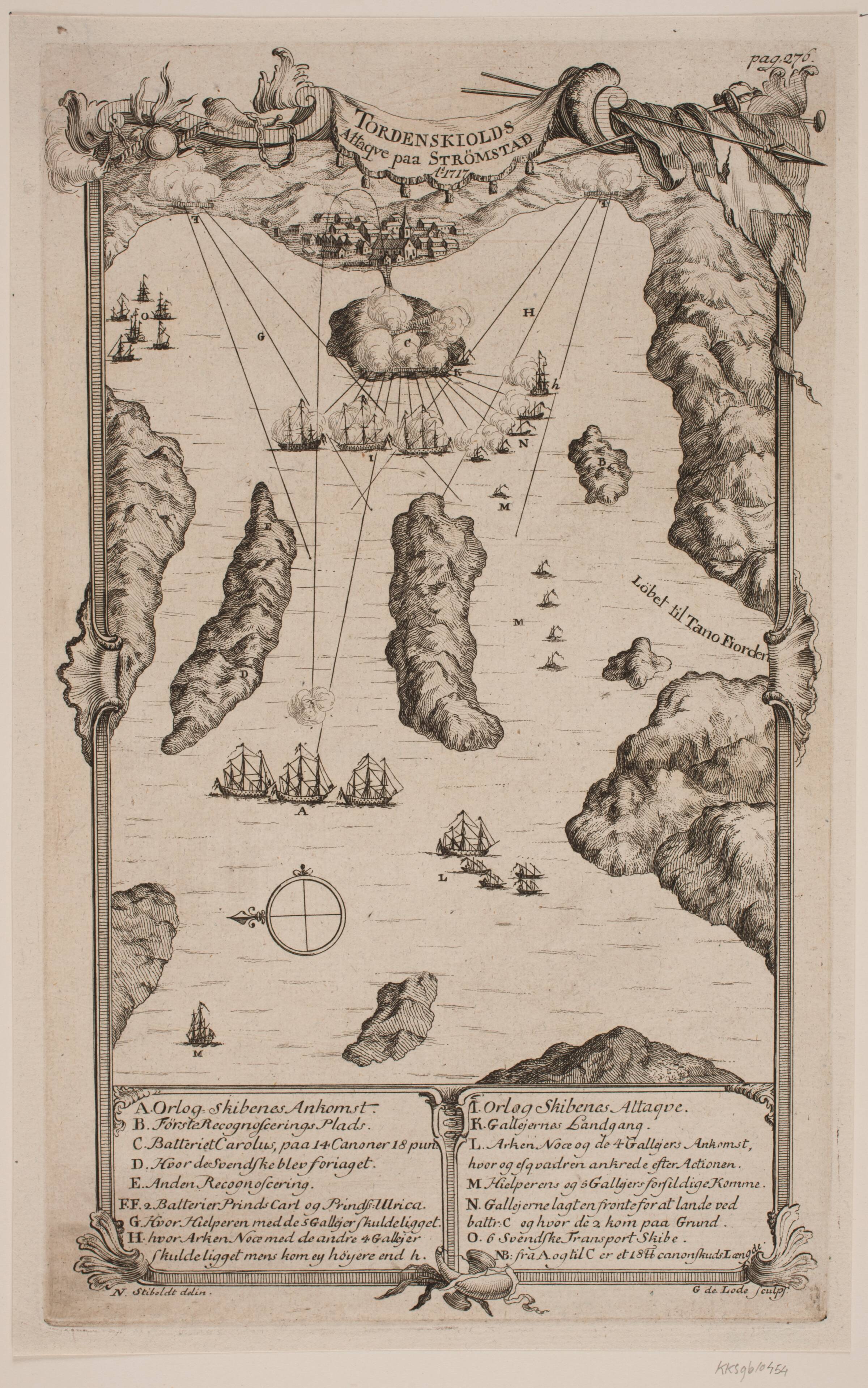 "Tordenskjolds Attaque paa Strømstad", Gustav de Lode, 1720-1752