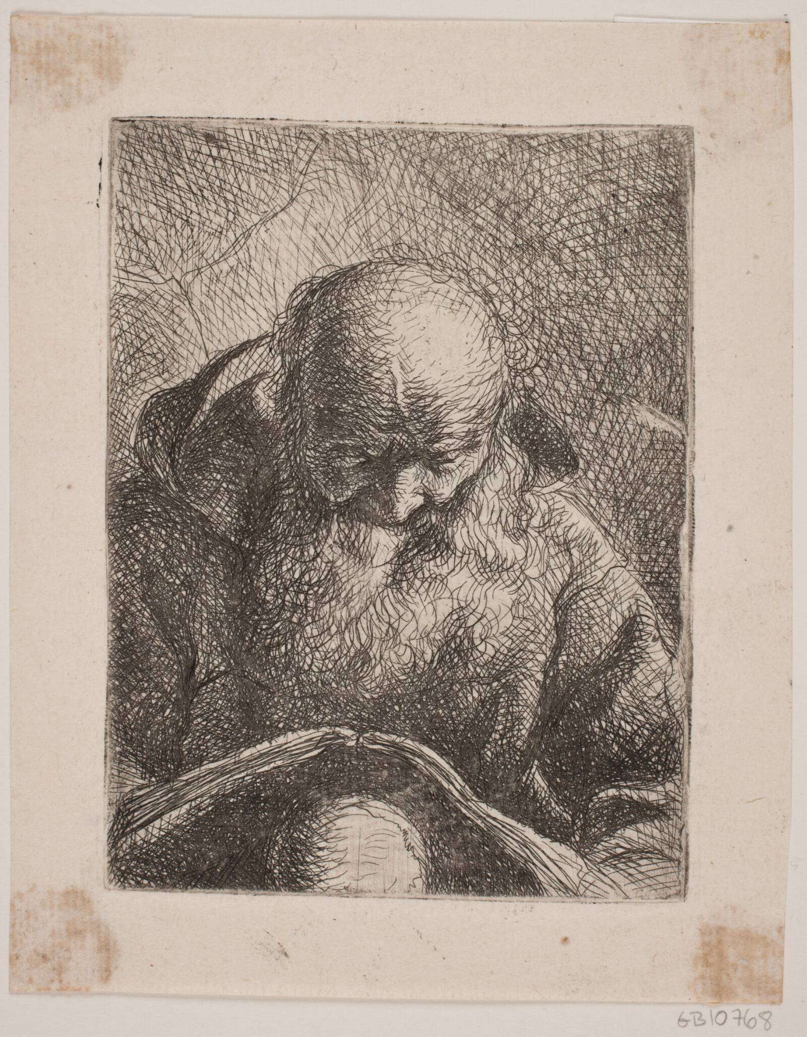 Læsende gammel Mand, W.A. Müller, 1733-1816