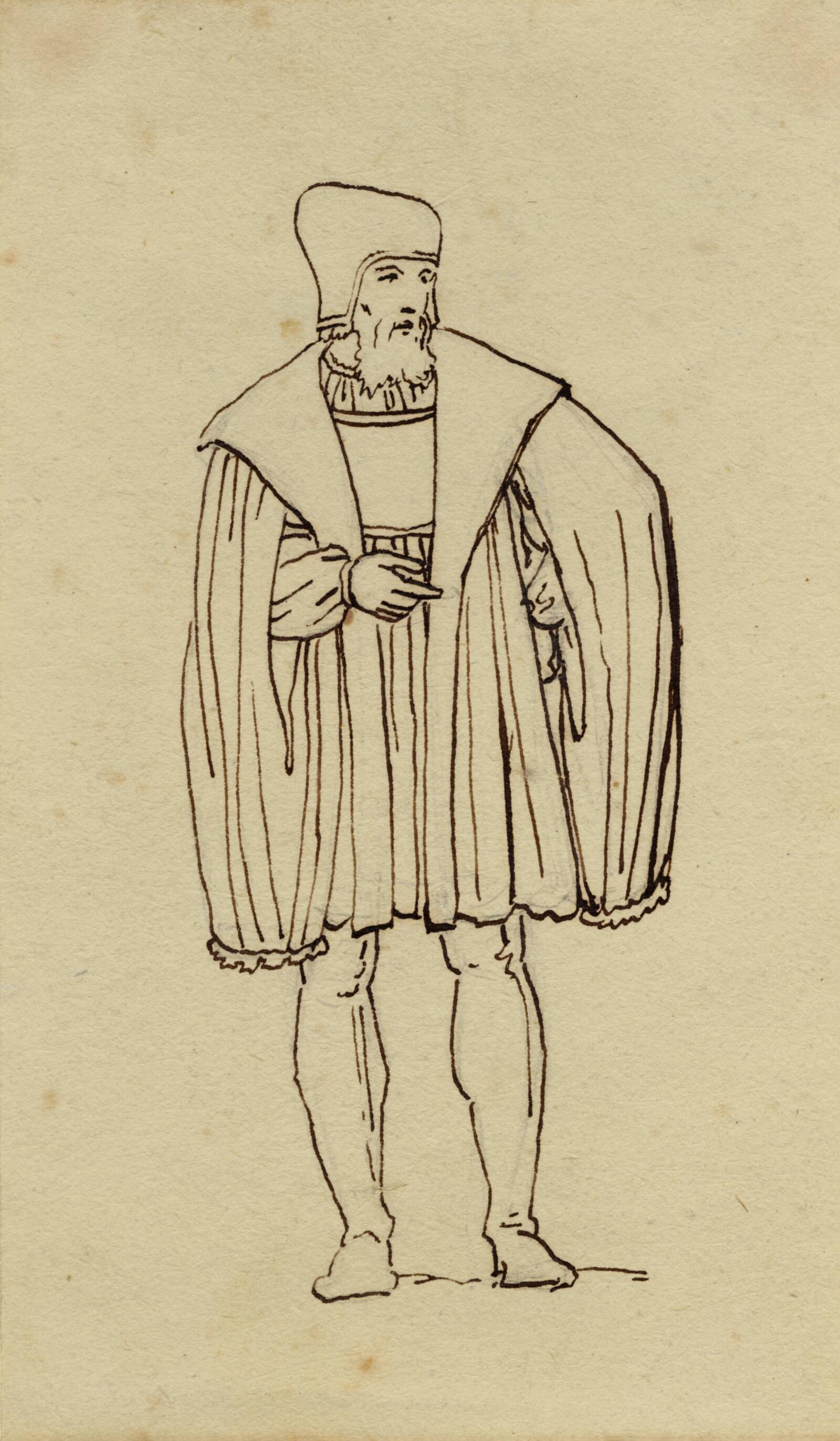 1500 tals dragtstudie., C.W. Eckersberg, 1834