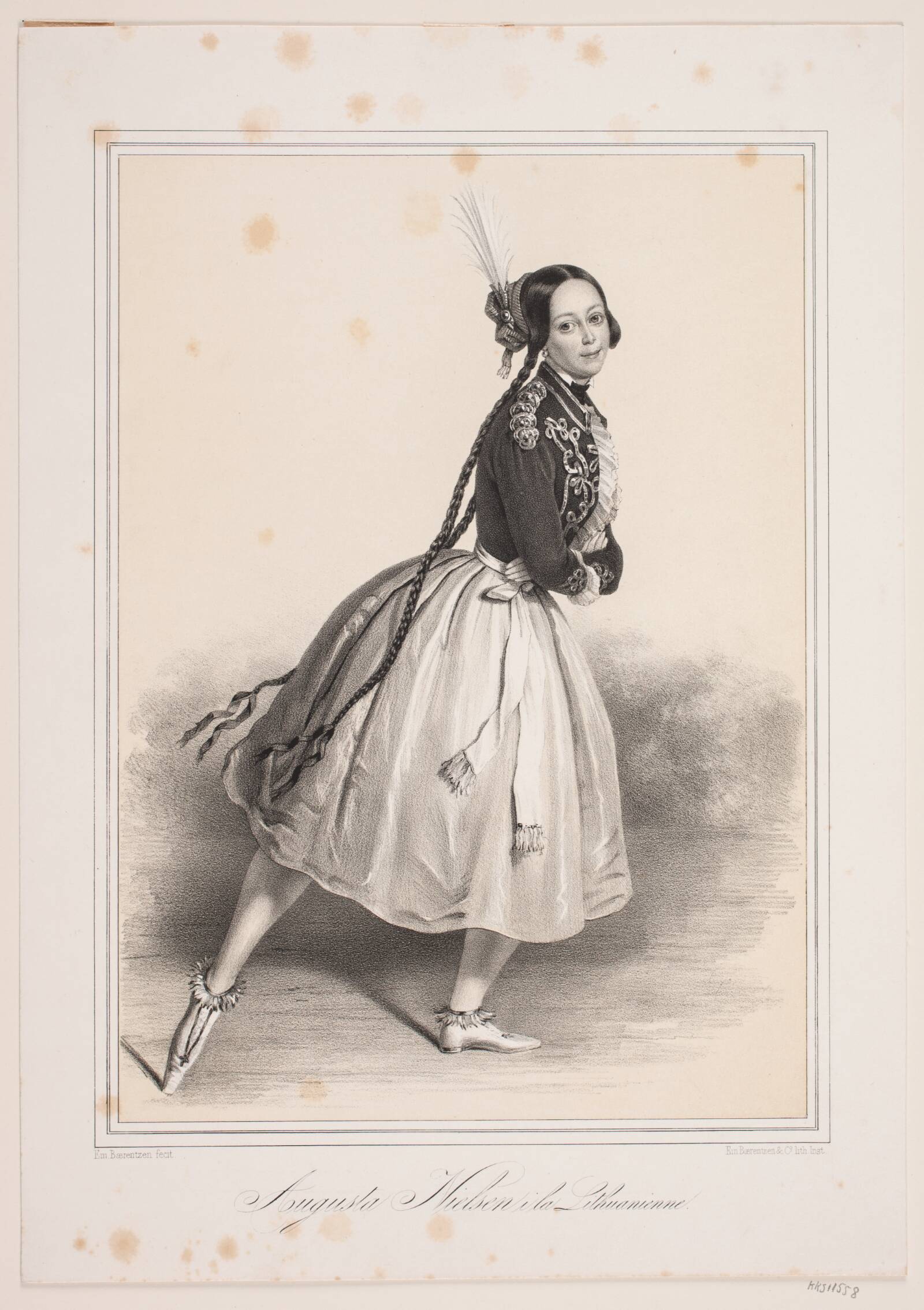 Augusta Nielsen, Emil Ditlev Bærentzen, 1844