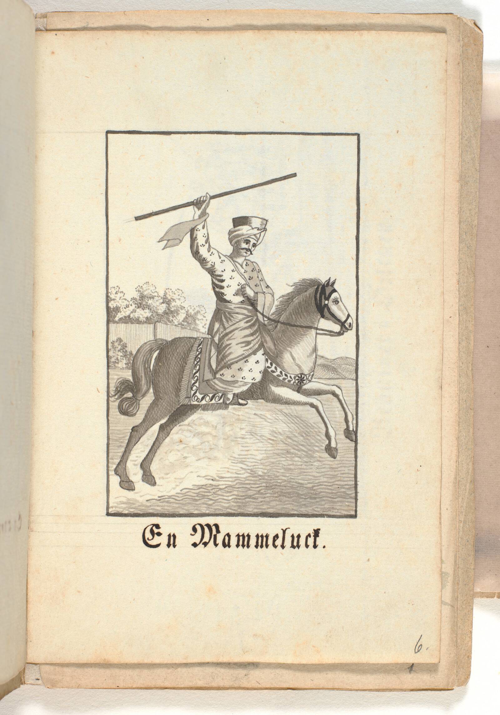 En tyrker til hest., P.C. Skovgaard, 1828
