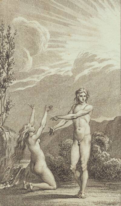 Illustration til Ewalds "Adam og Eva". II
