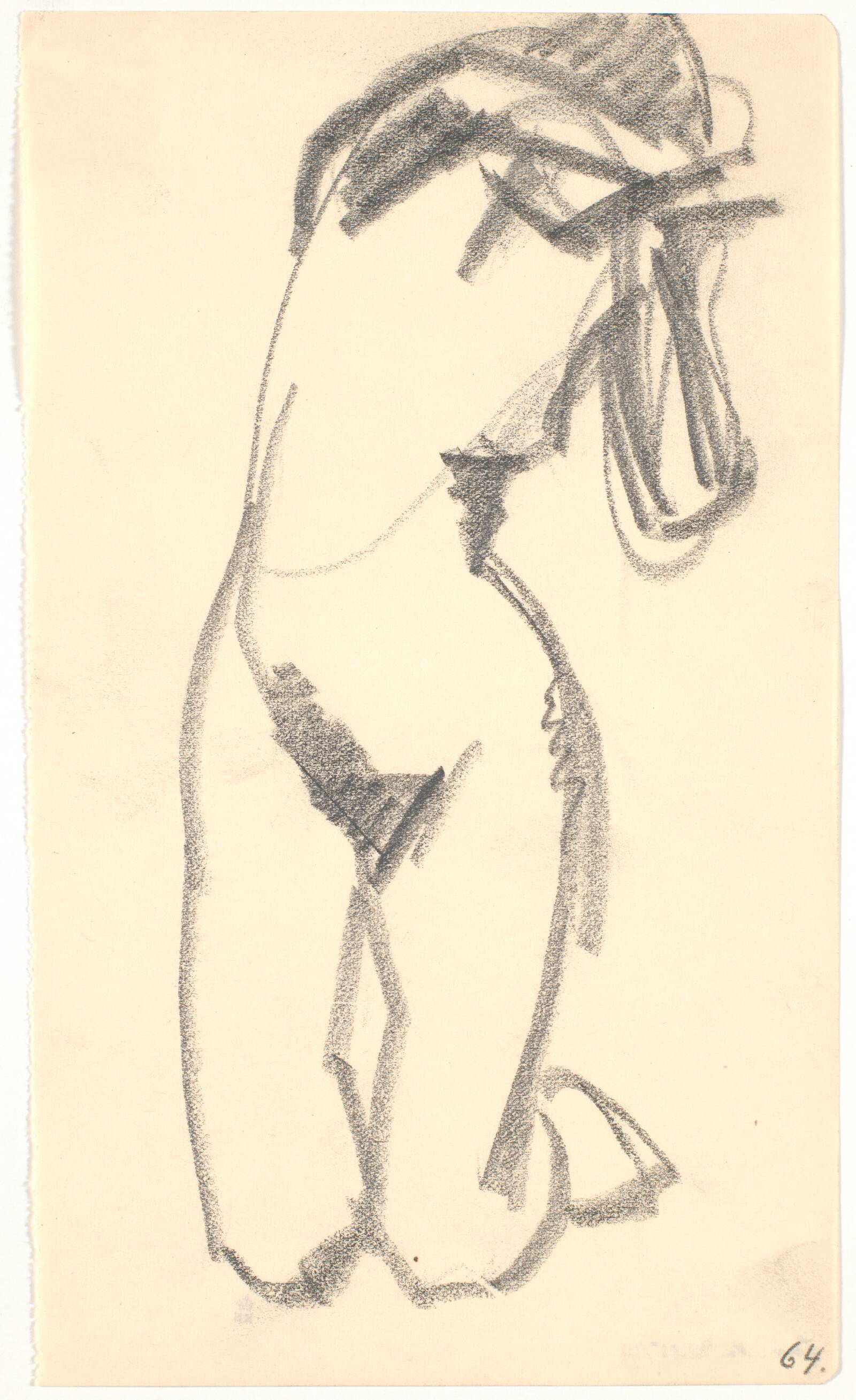 Knælende model, Isakson, Karl, 1914-1915