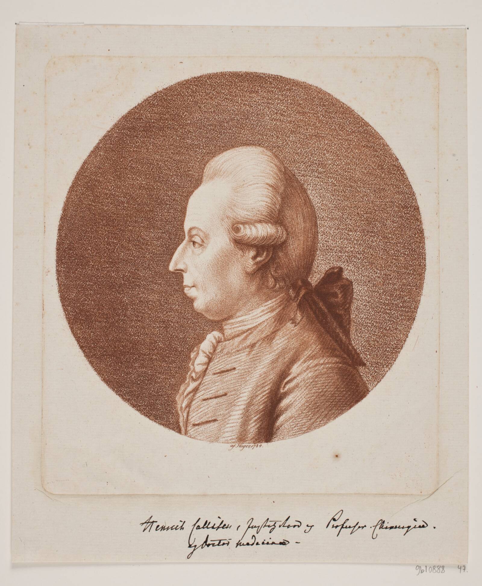 Professor H. Callisen, Hans Heger, 1784