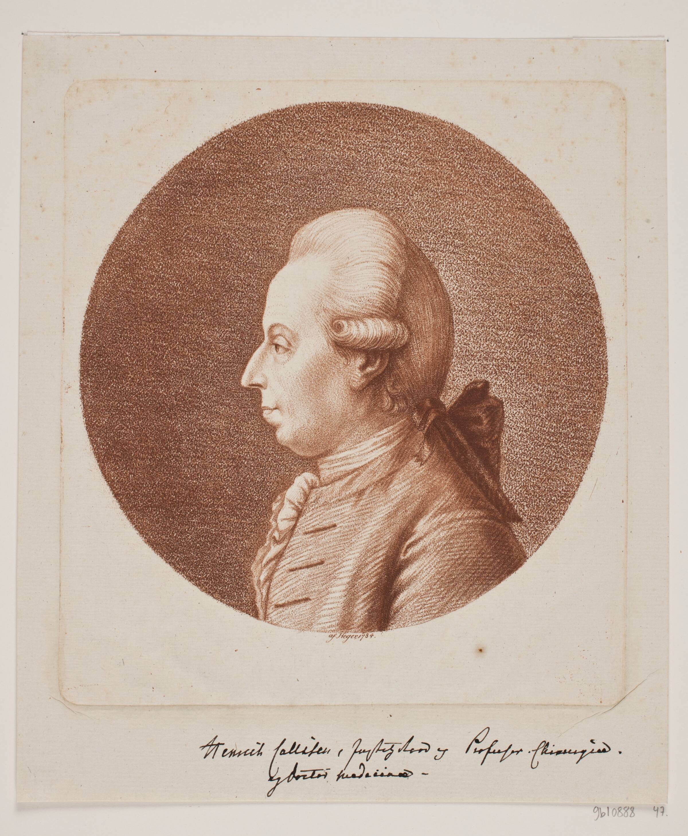 Professor H. Callisen, Hans Heger, 1784