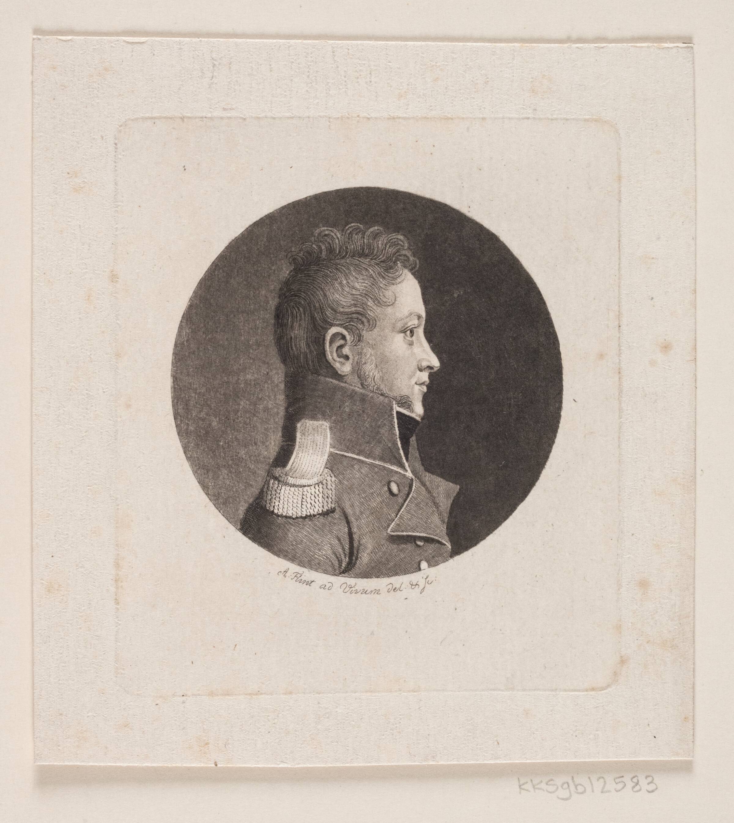 Ubekendt mandsportræt, Andreas Flint, 1767-1824