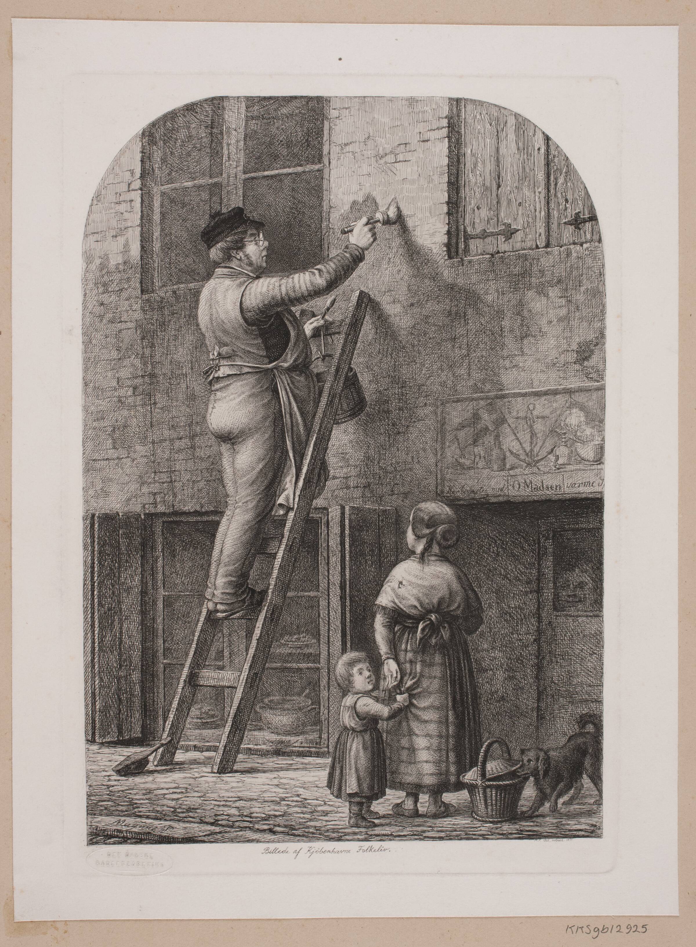Billede af Københavns folkeliv, Julius Magnus-Petersen, 1865-1871