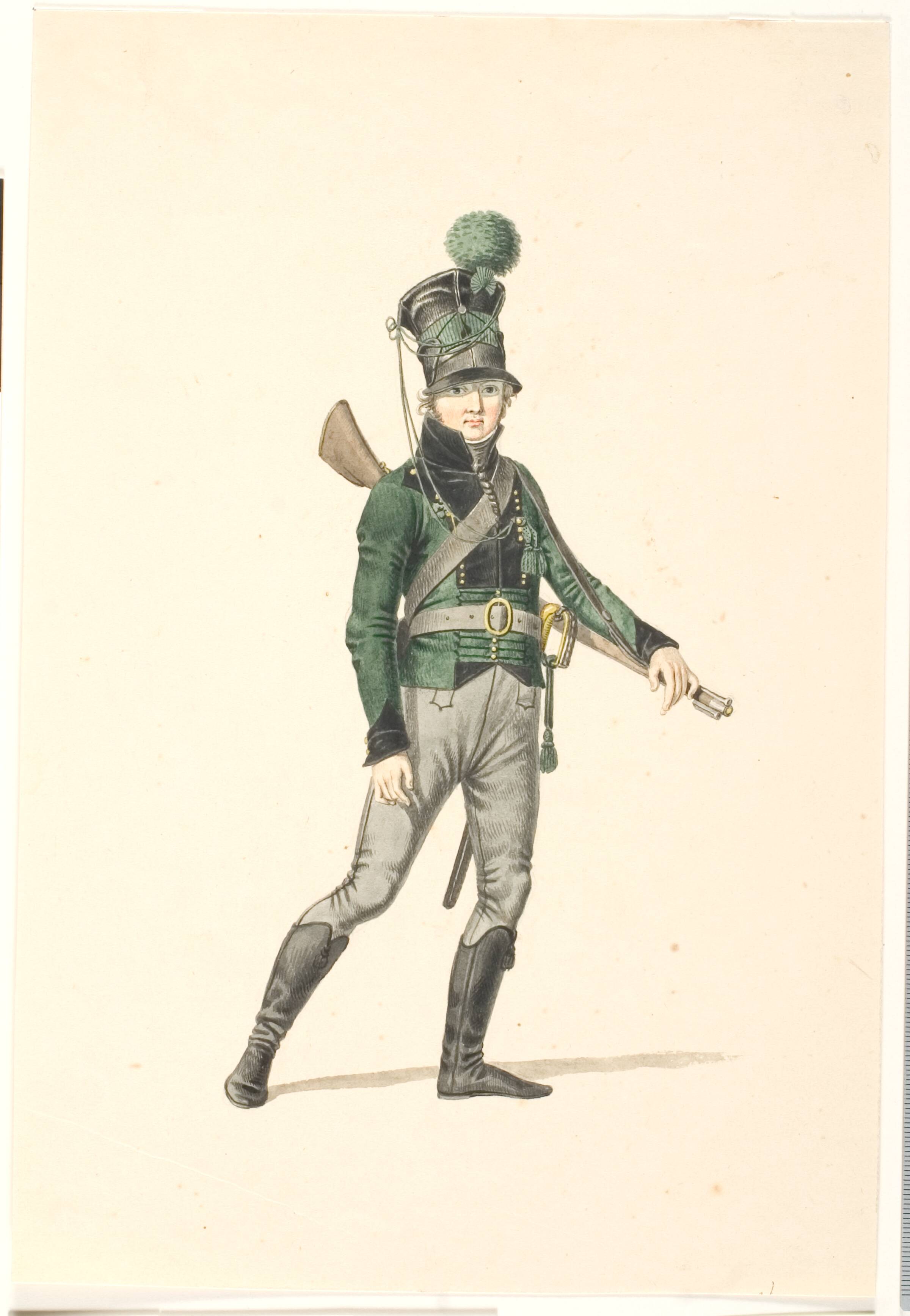Kongelig livjæger, Johannes Senn, 1807