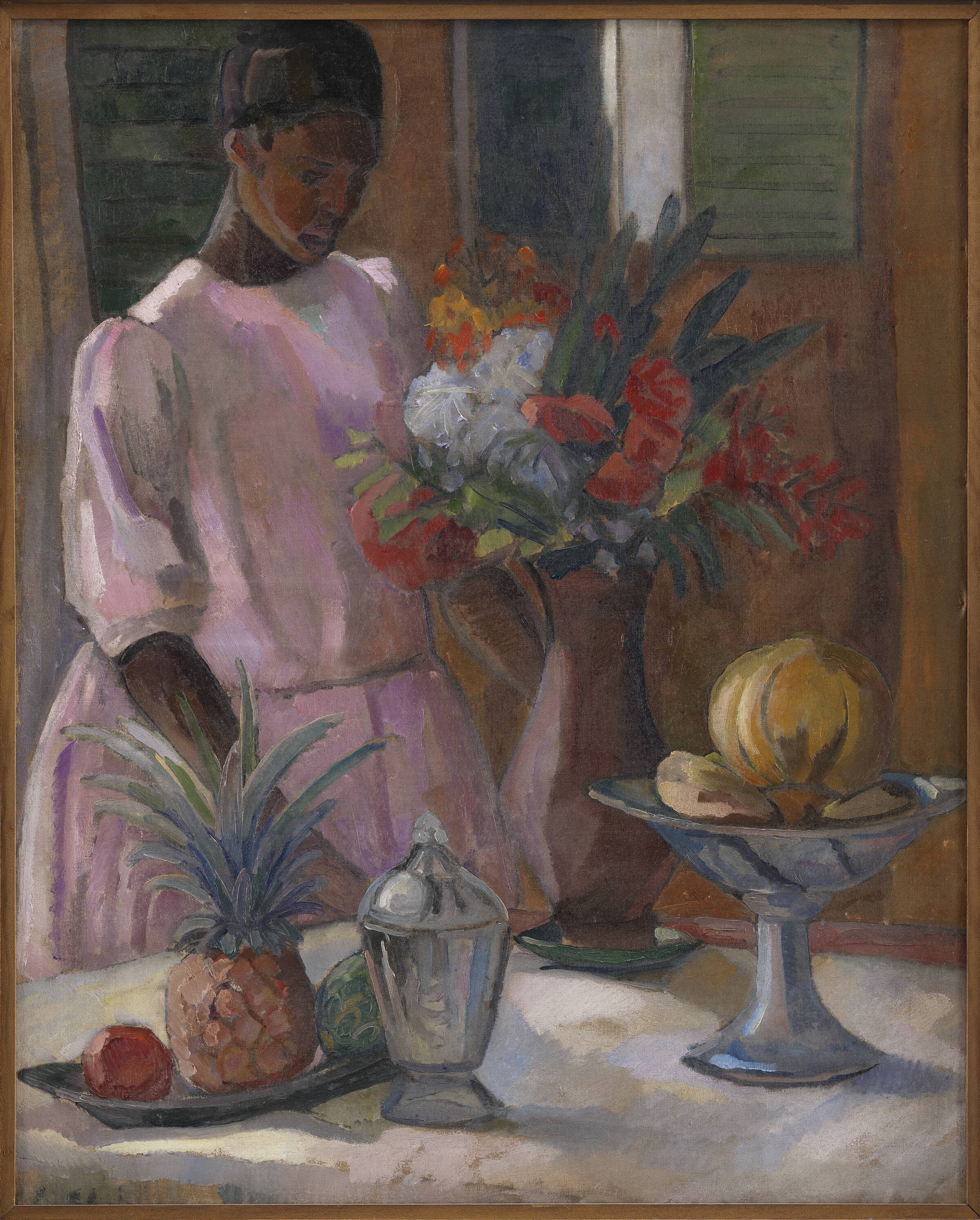 Rose dækker bord, Astrid Holm, 1914