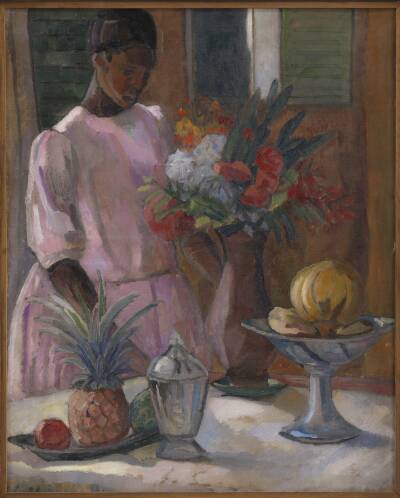 Rose dækker bord