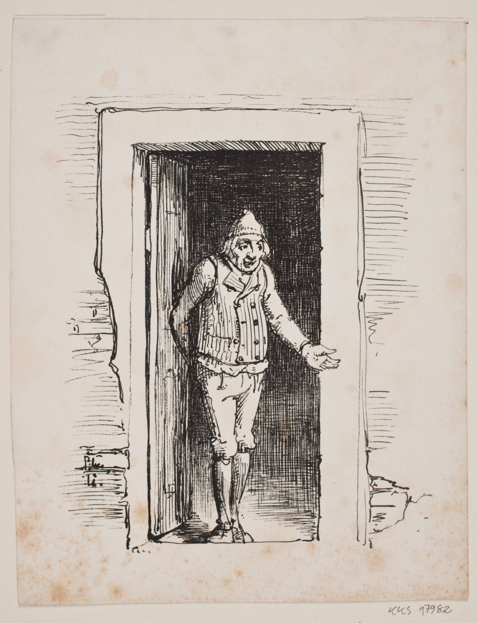 Hønsene fodres, Wilhelm Marstrand, 1810-1873