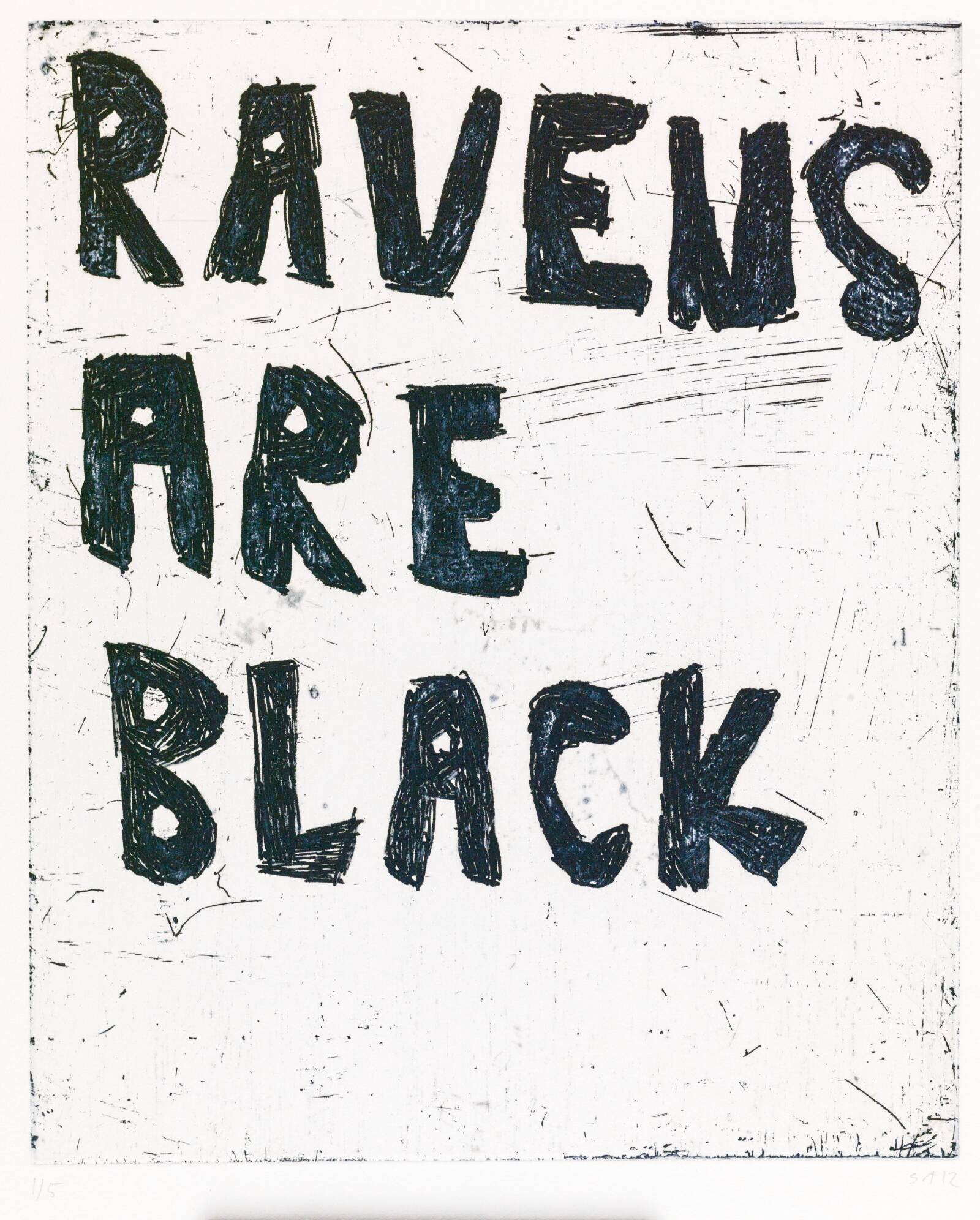 RAVENS ARE BLACK, Svend-Allan Sørensen, 2012