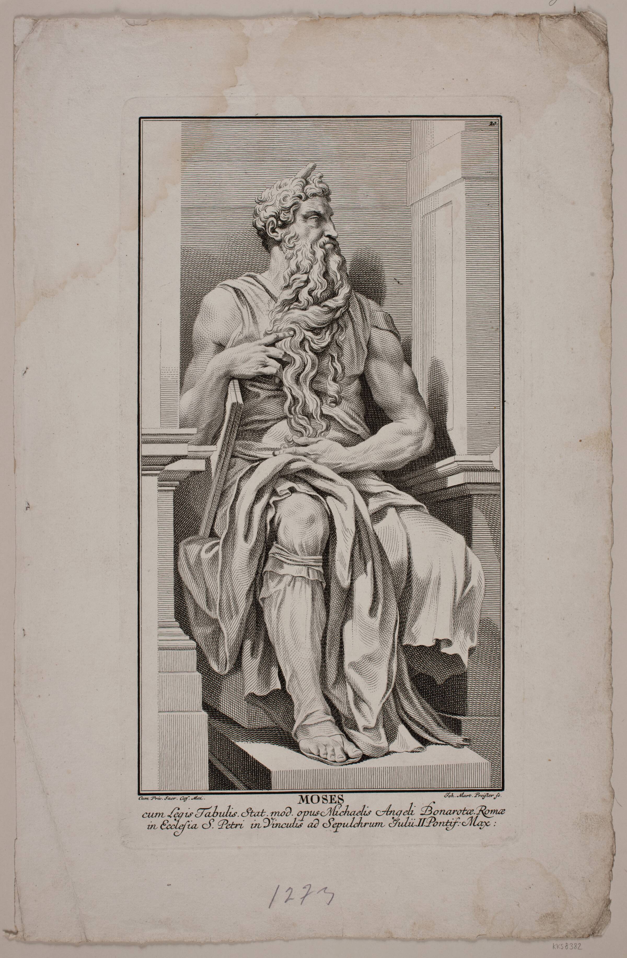 "Moses", J.M. Preisler, 1715-1794