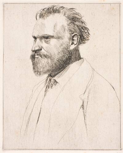 Edouard Manet, buste, 3/4 mod venstre