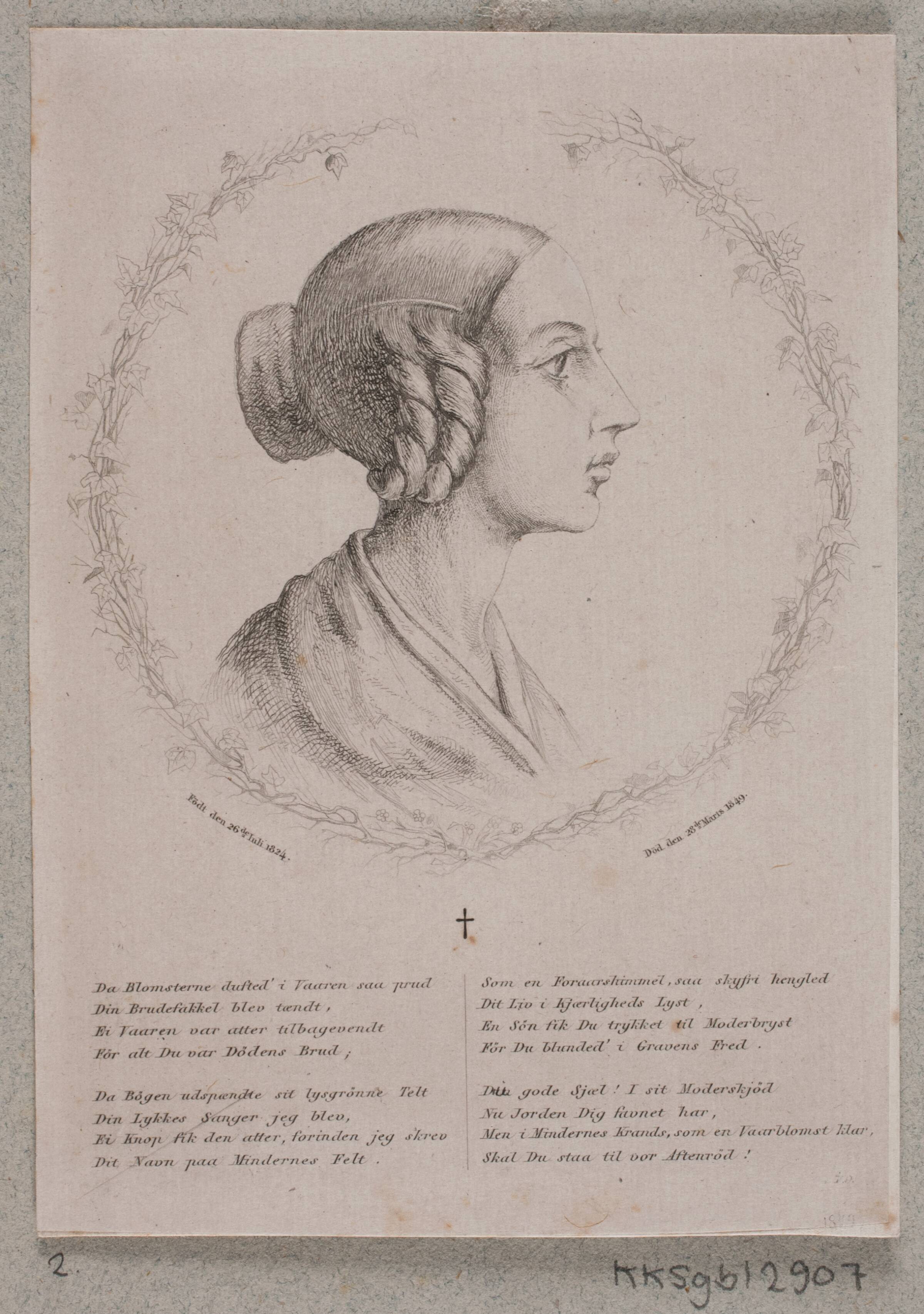 Emilie Petersen født Møller, Julius Magnus-Petersen, 1844