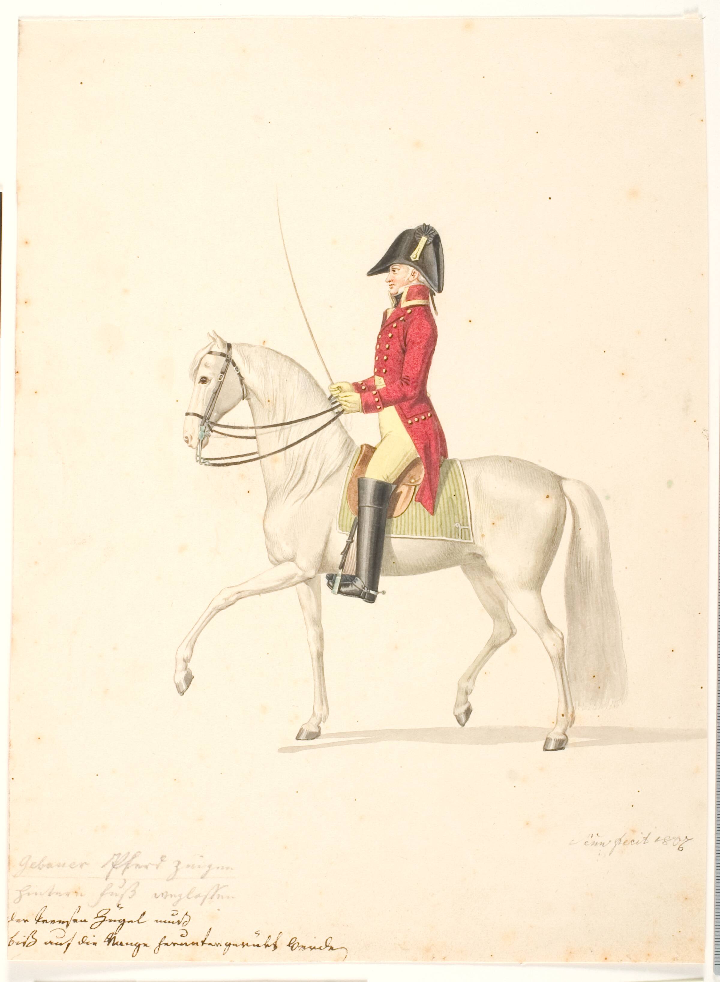 Kongelig berider, Johannes Senn, 1807