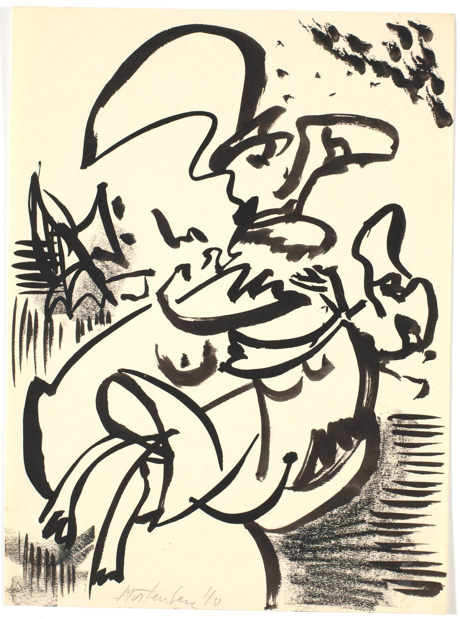 Mor-barn figur, Richard Mortensen, 1941-1943