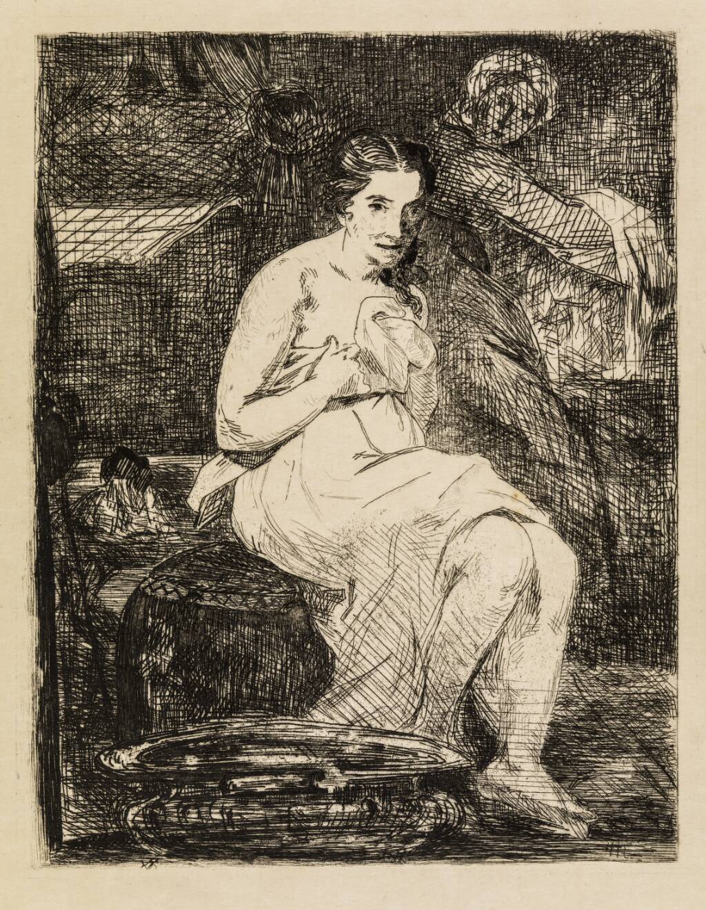 Toilettet by Édouard Manet