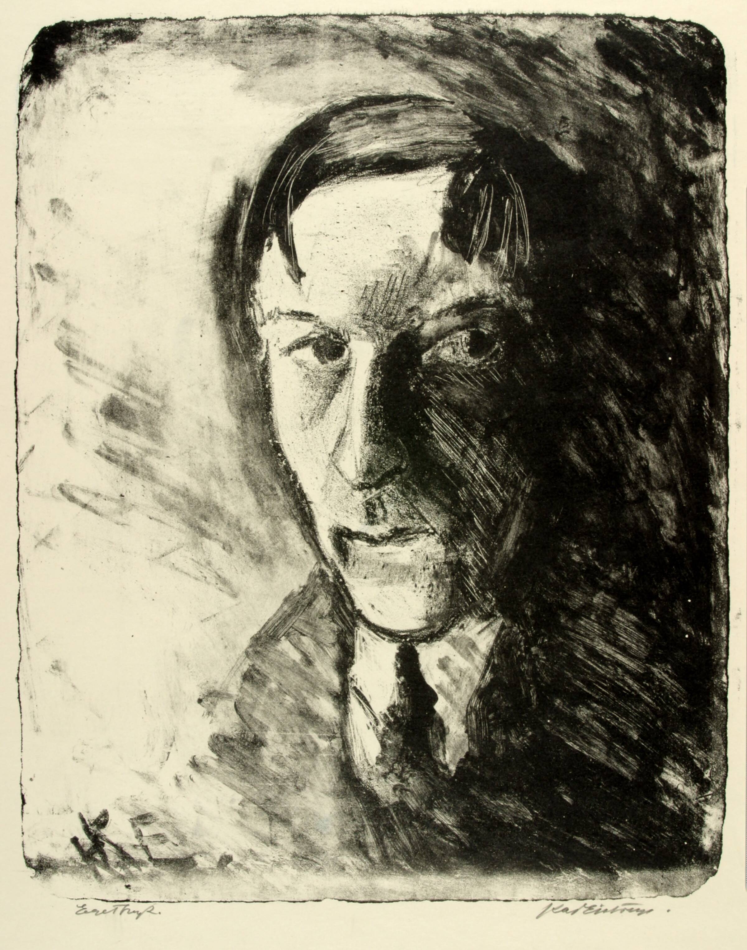 Selvportræt, Kaj Ejstrup, 1930-1939