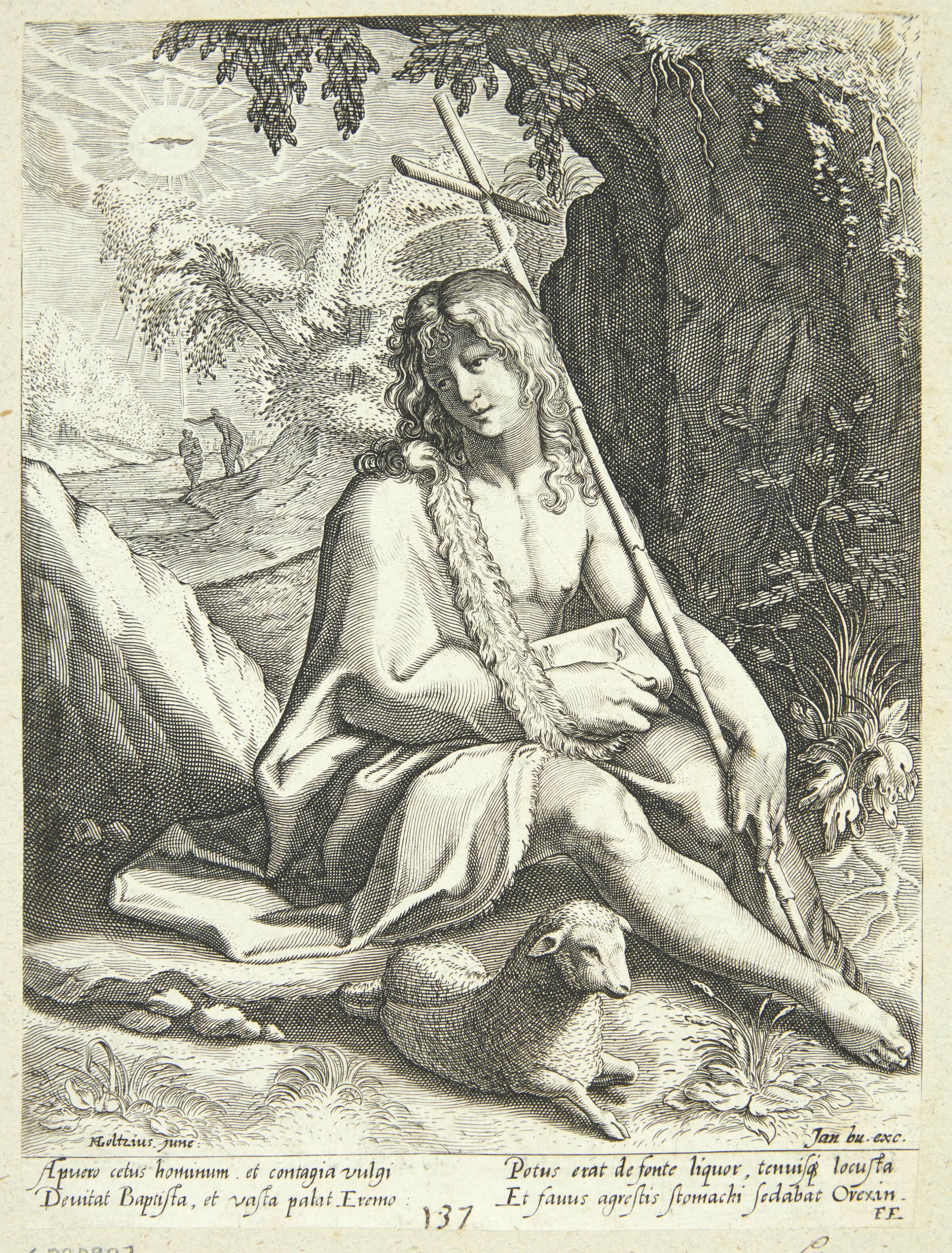 Johannes Døberen i ørkenen, Conrad Goltzius, 1588-1591