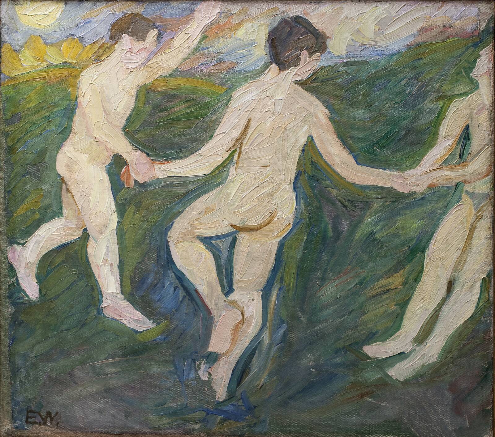 Livsglæde, Edvard Weie, 1908-1915
