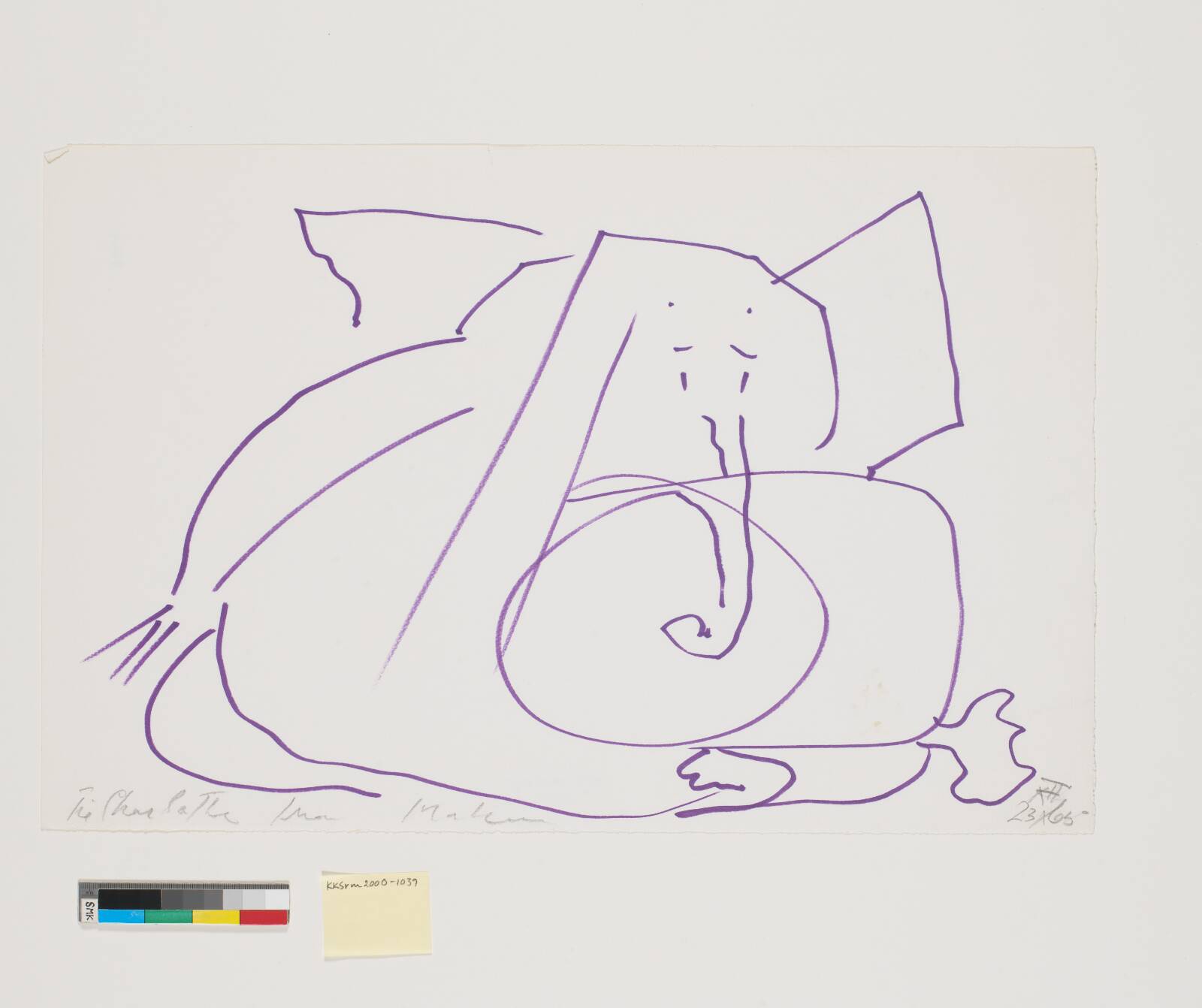 En elefant, Richard Mortensen, 1965