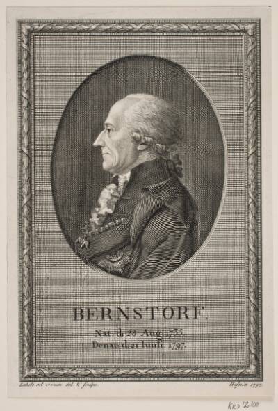 Portræt af Bernstorf
