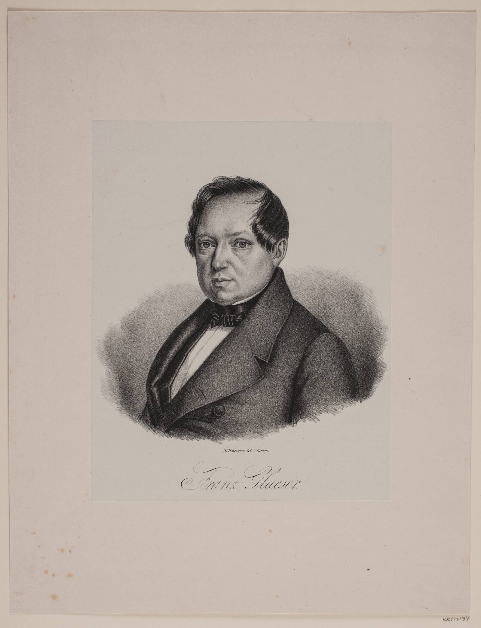 Franz Joseph Glæser, Nathan Henriques, 1820-1846