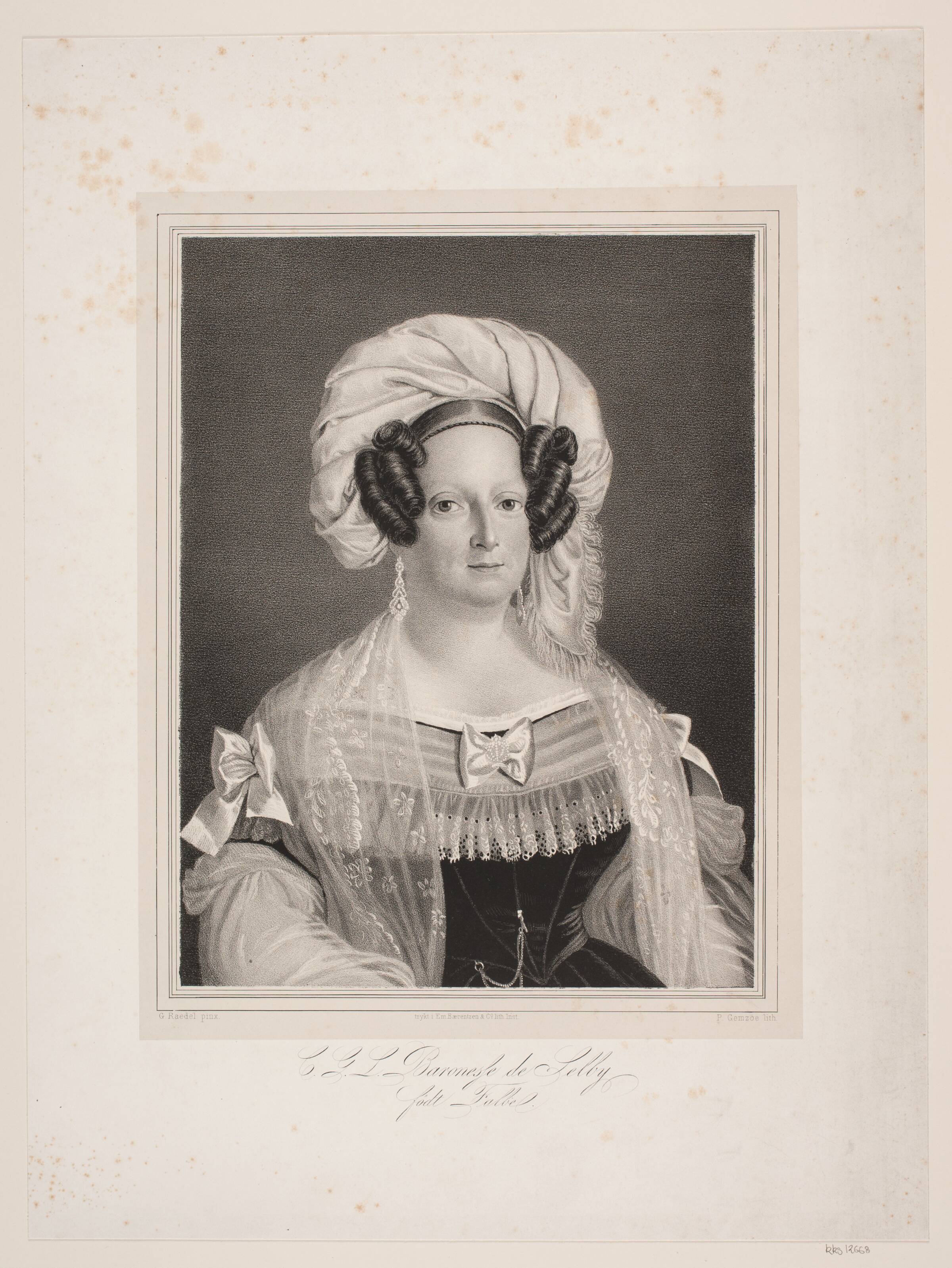 Christiane Baronesse Selby, Peter Henrik Gemzøe, 1811-1842