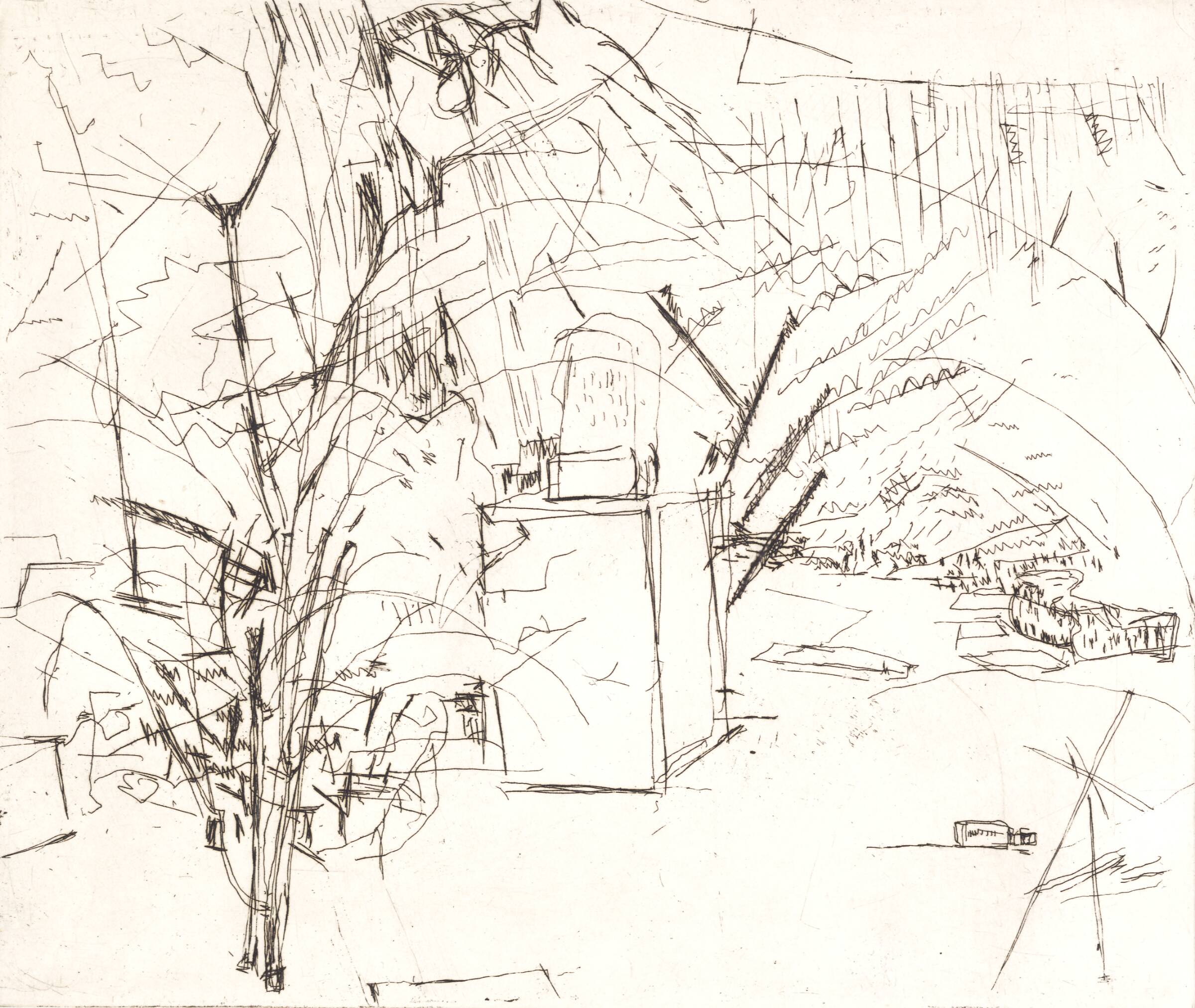 Træer og affald, Hanne Sejrbo Nielsen, 1977