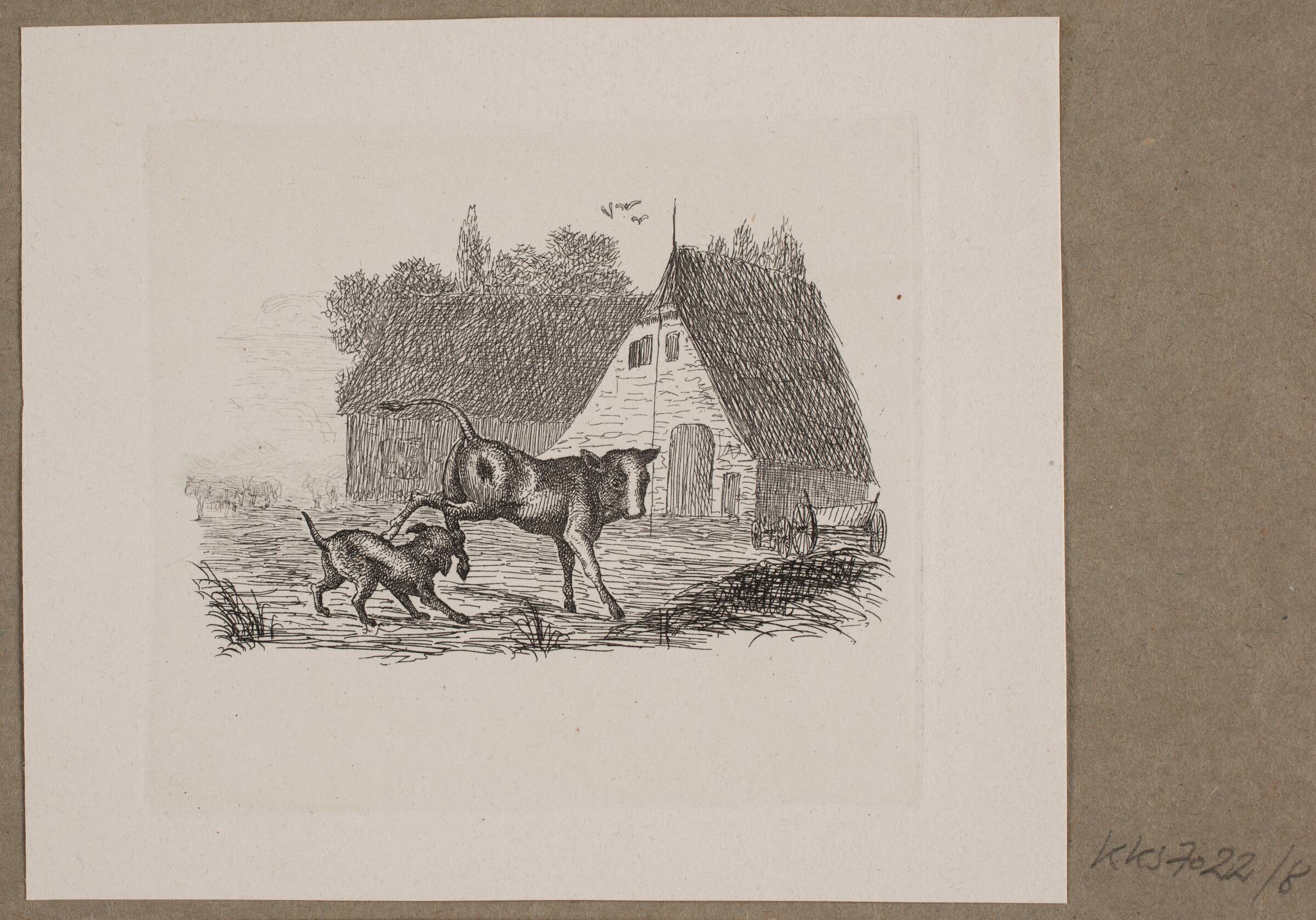 Illustration til O. Specter, "Fabler for Børn", Vilhelm Kyhn, 1838